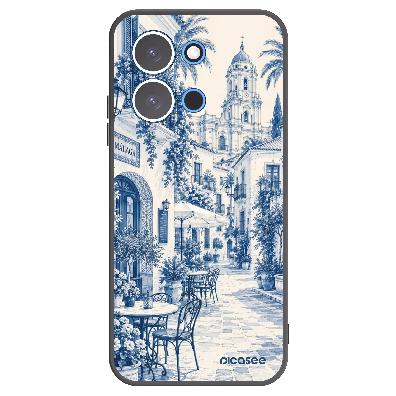 Picasee crna silikonska maskica za Xiaomi Redmi 15C 4G - Calle Azul