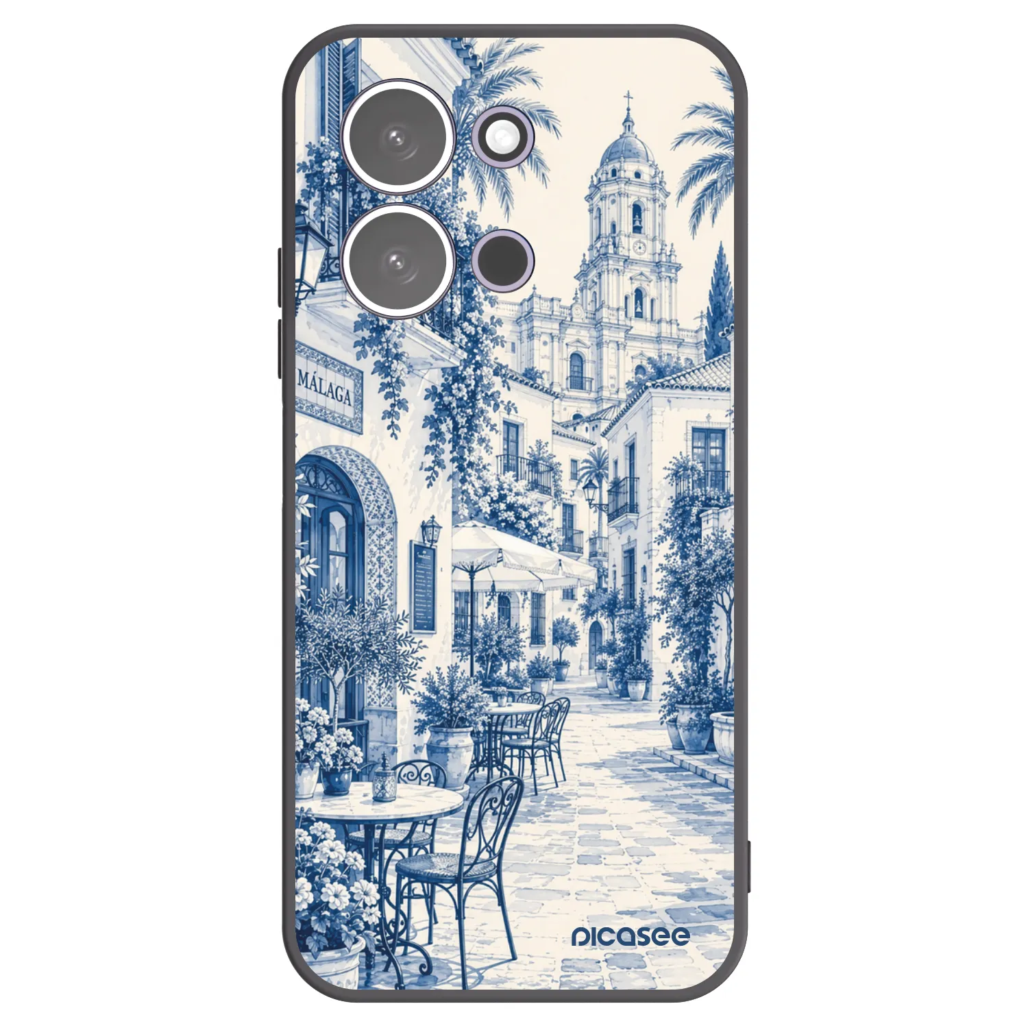 Picasee crna silikonska maskica za Xiaomi Redmi 15C 5G - Calle Azul