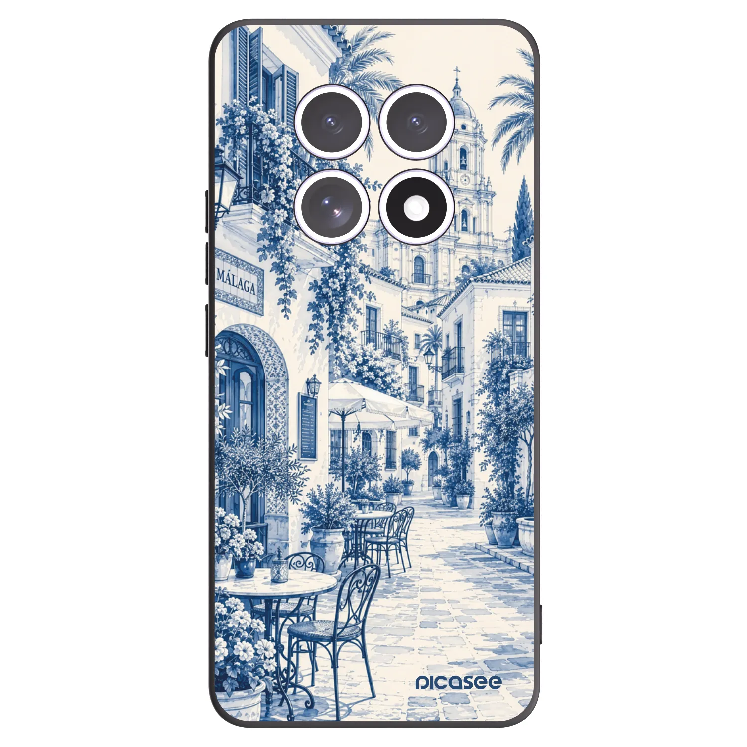 Picasee crna silikonska maskica za Xiaomi Redmi Note 15 5G - Calle Azul