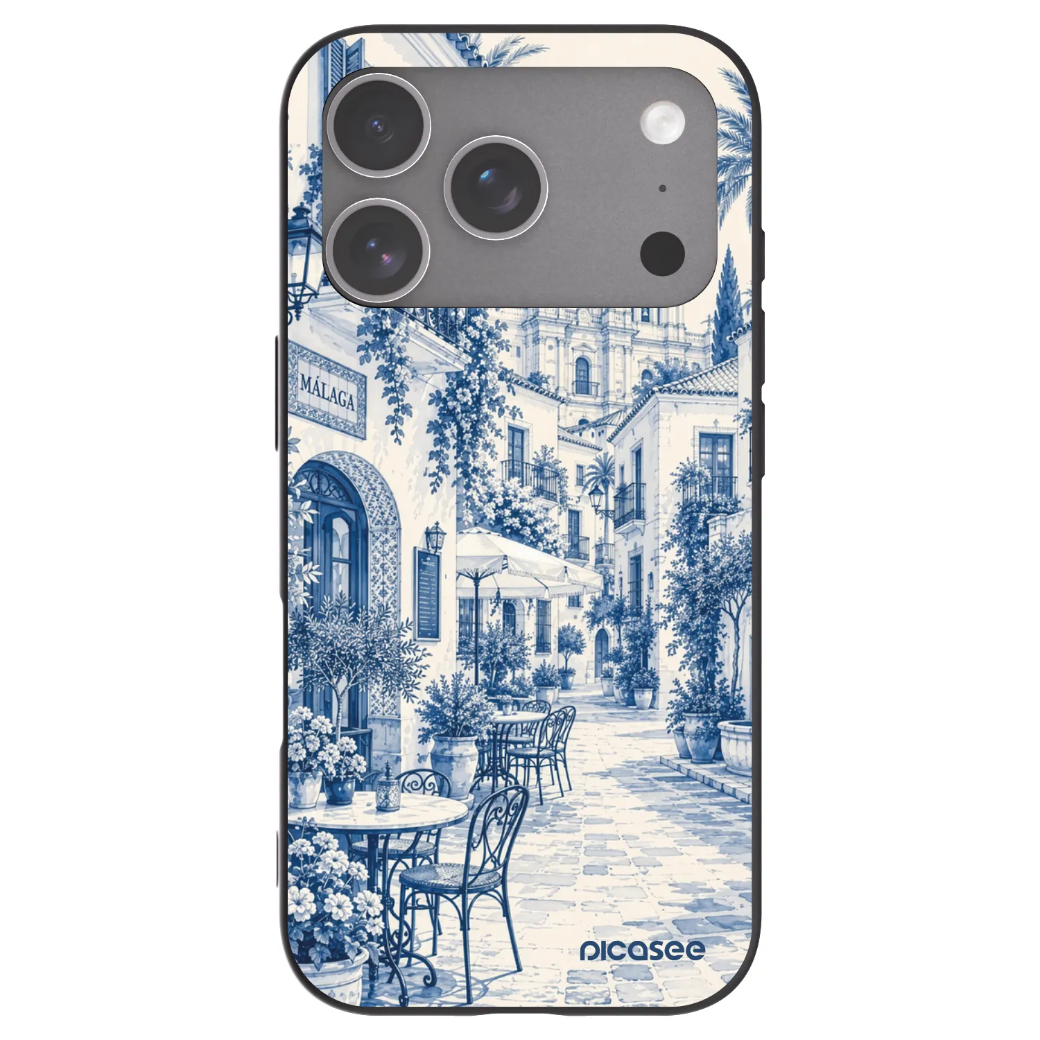 Picasee crna silikonska maskica za Apple iPhone 18 Pro - Calle Azul