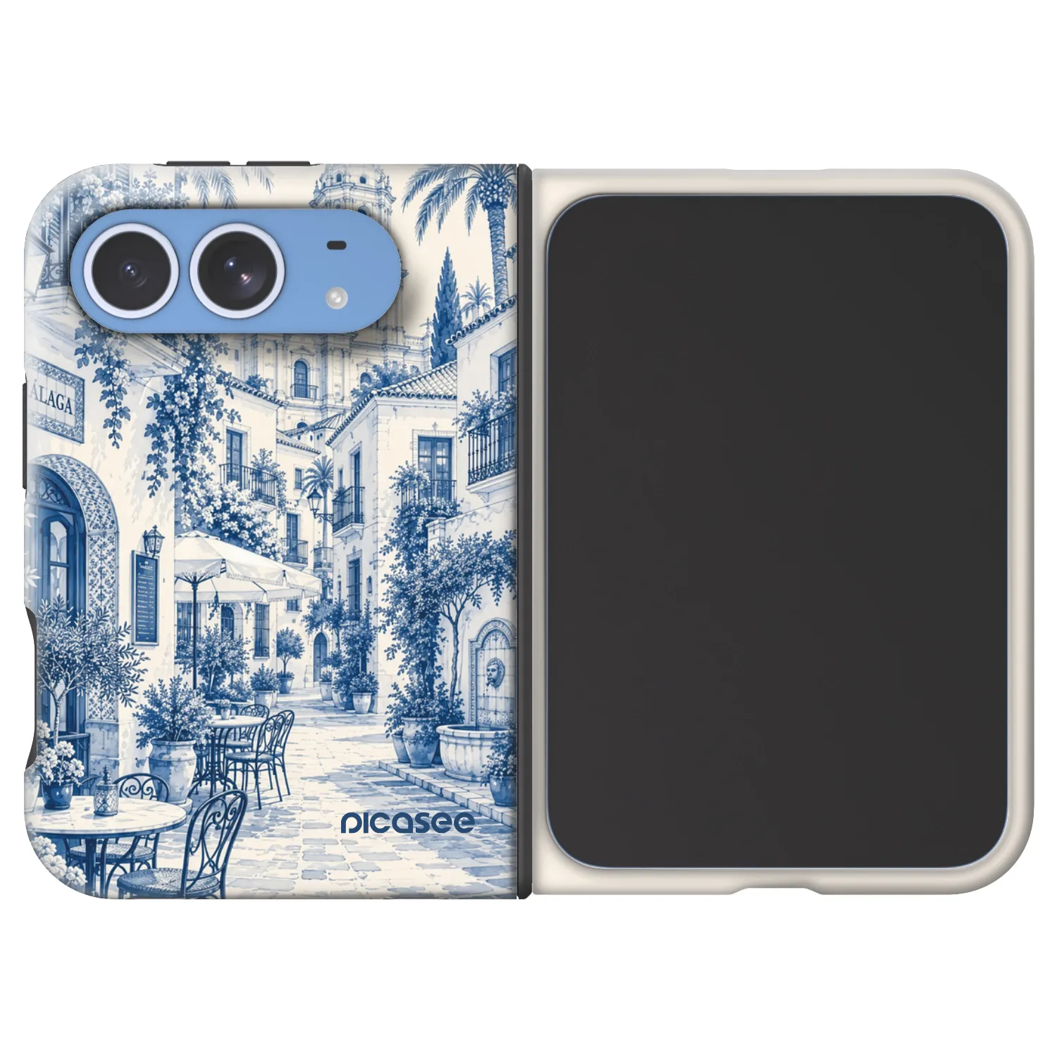 Picasee Fashion Case MagSafe za Apple iPhone Duo - Calle Azul