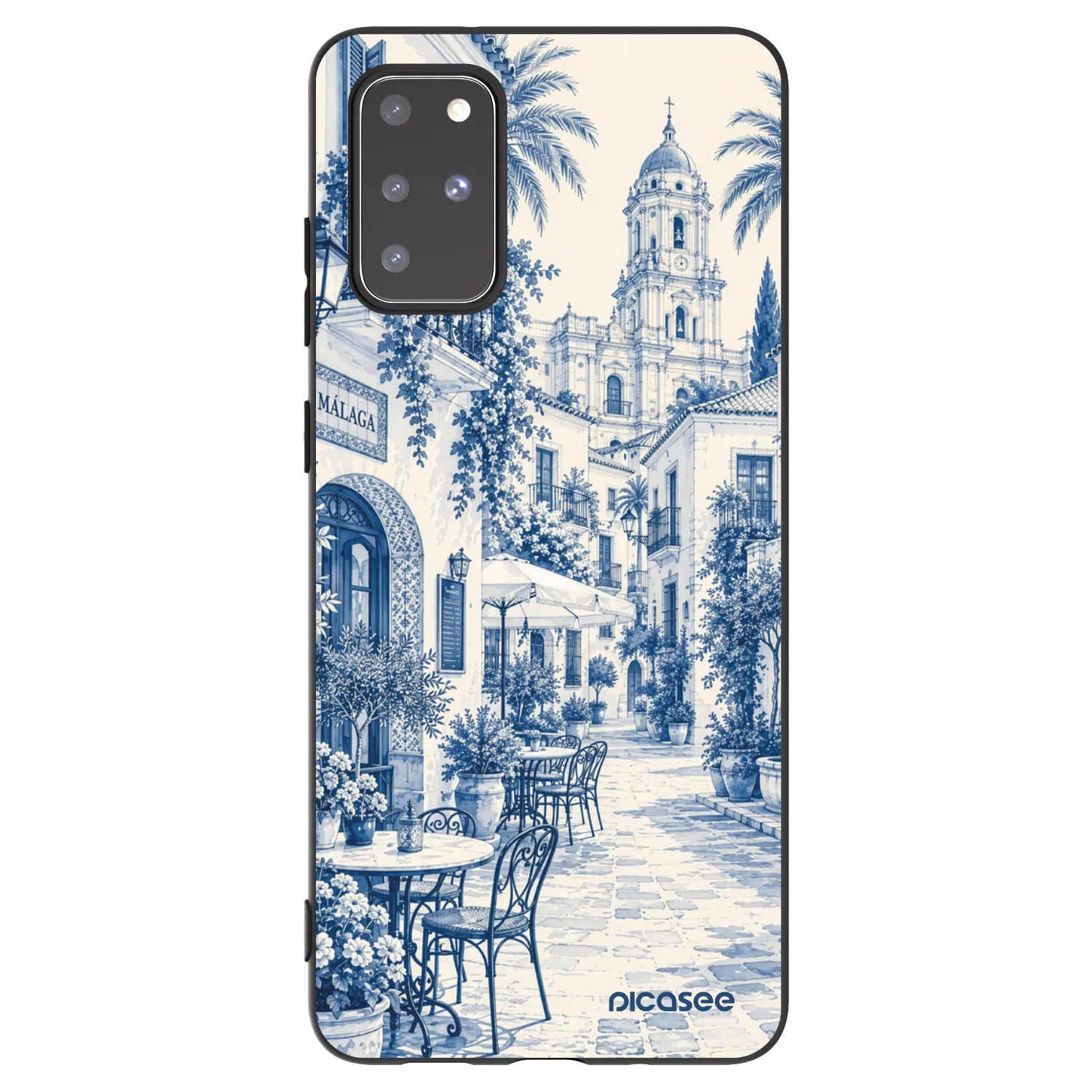 Picasee crna silikonska maskica za Samsung Galaxy S20+ G985F - Calle Azul
