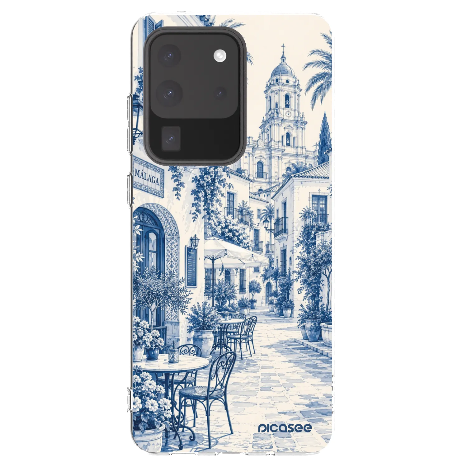Picasee silikonska prozirna maskica za Samsung Galaxy S20 Ultra 5G G988F - Calle Azul