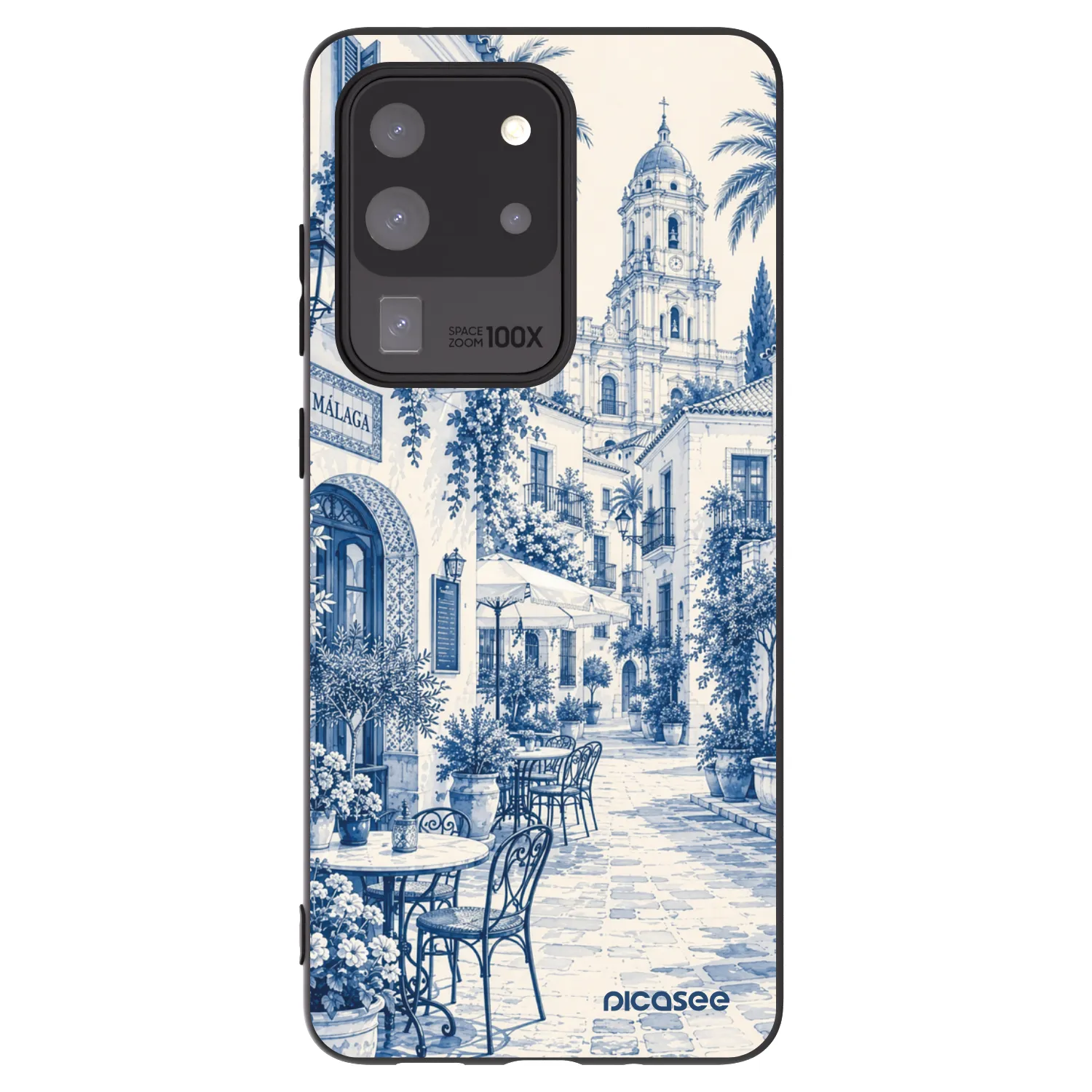 Picasee crna silikonska maskica za Samsung Galaxy S20 Ultra 5G G988F - Calle Azul