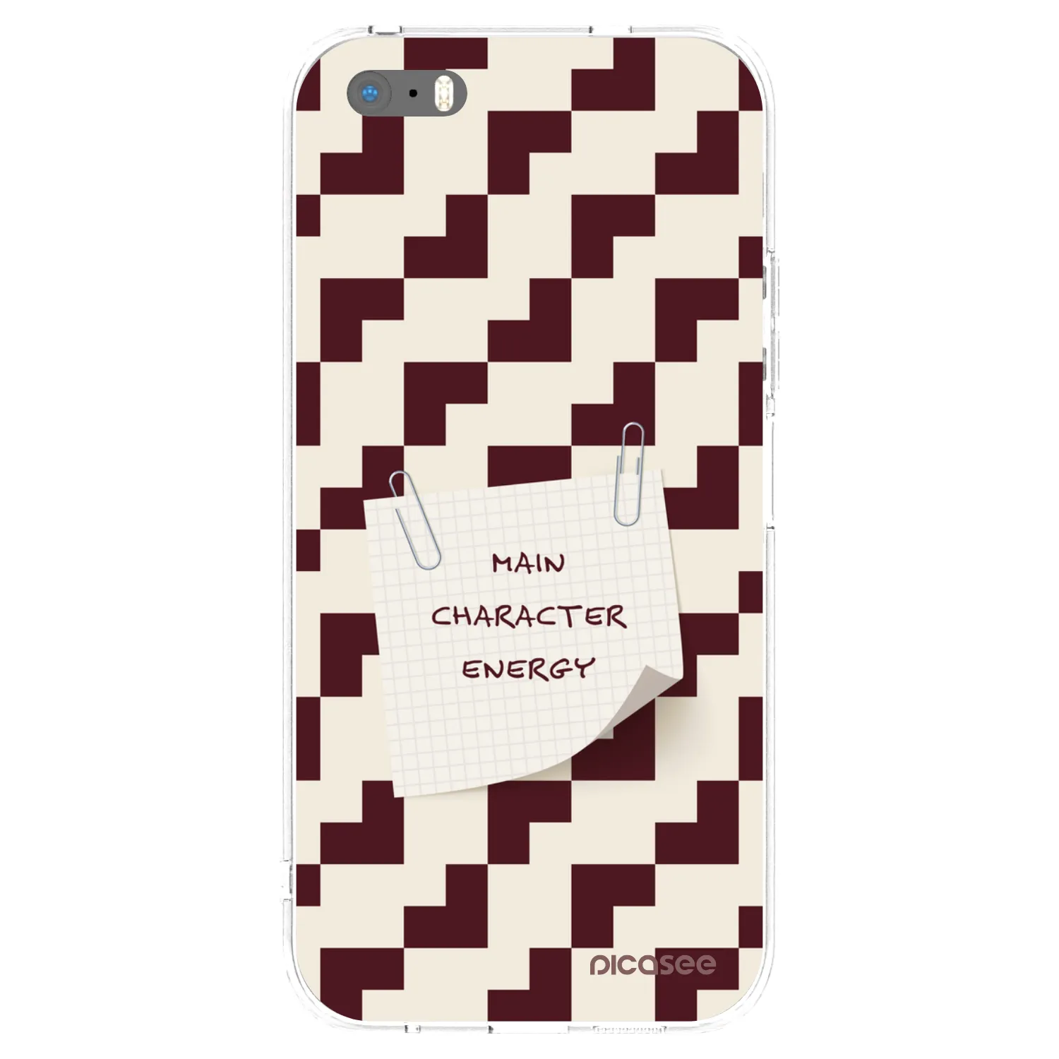 Picasee silikonska prozirna maskica za Apple iPhone 5/5S/SE - Lead Role