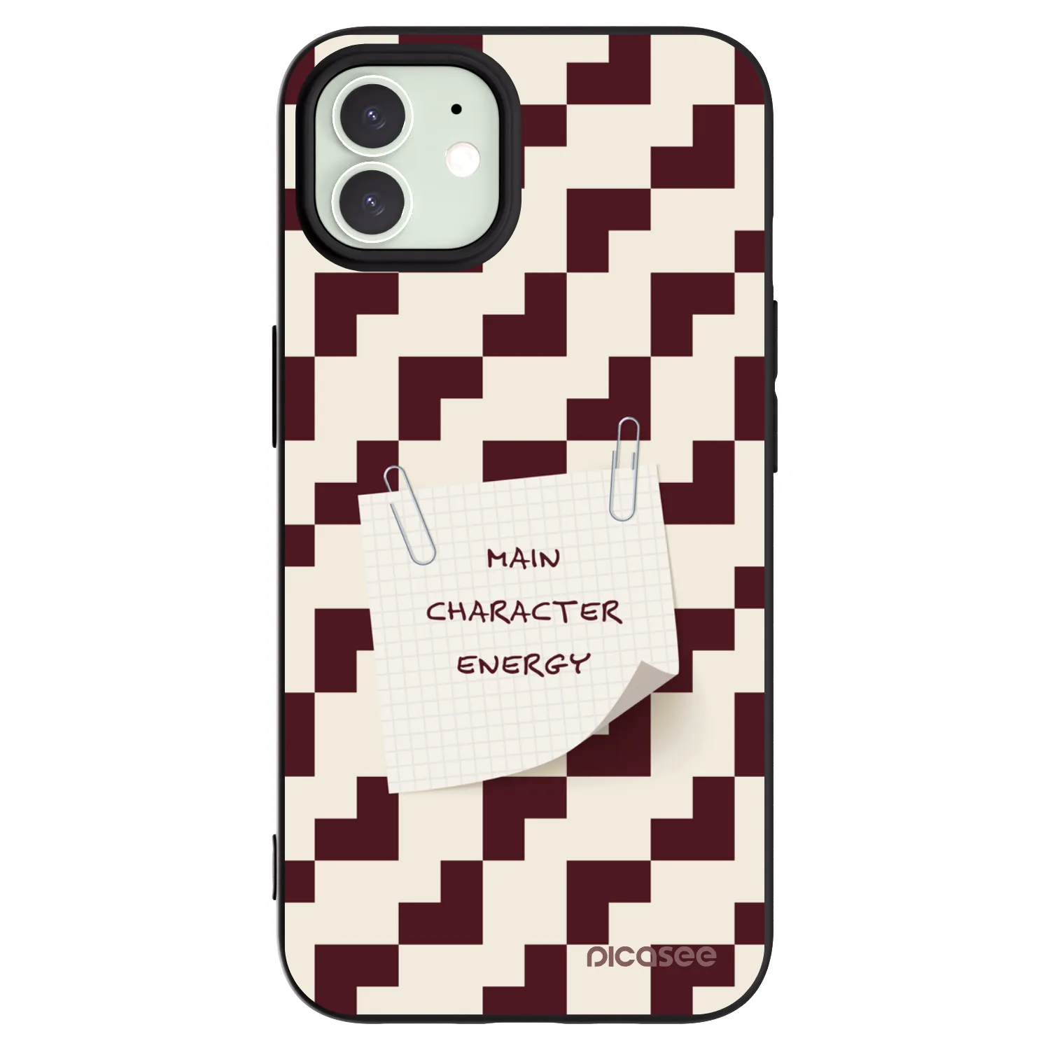 Picasee crna silikonska maskica za Apple iPhone 12 - Lead Role