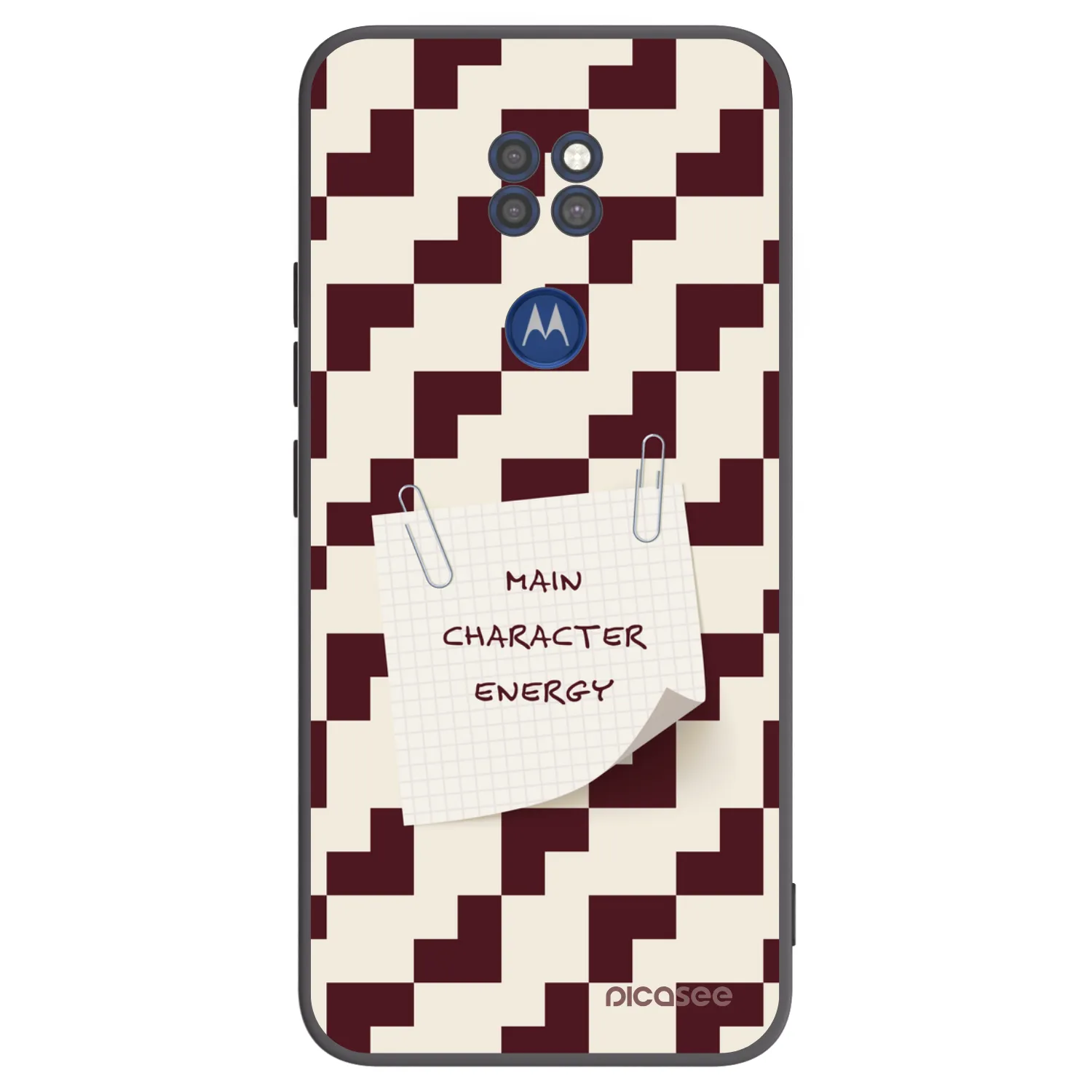 Picasee crna silikonska maskica za Motorola Moto G9 Play - Lead Role