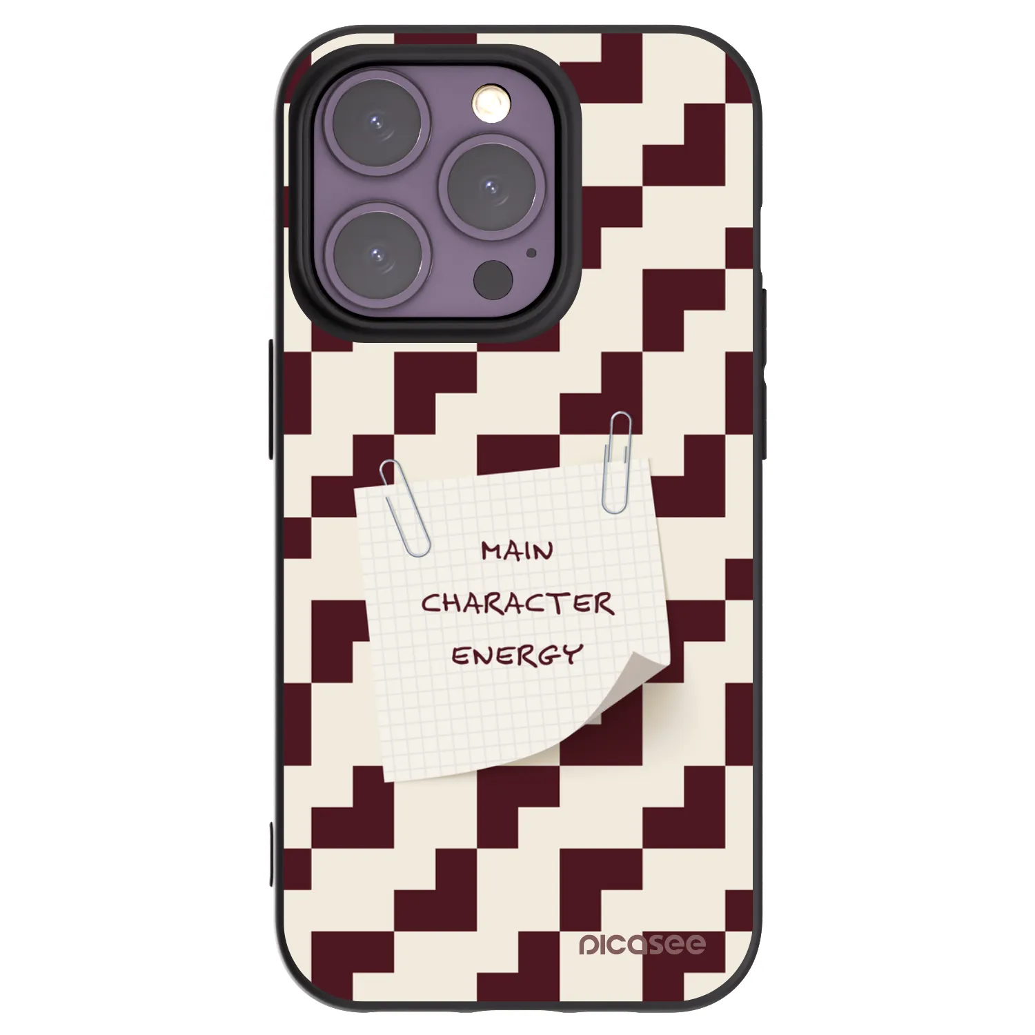 Picasee crna silikonska maskica za Apple iPhone 14 Pro - Lead Role