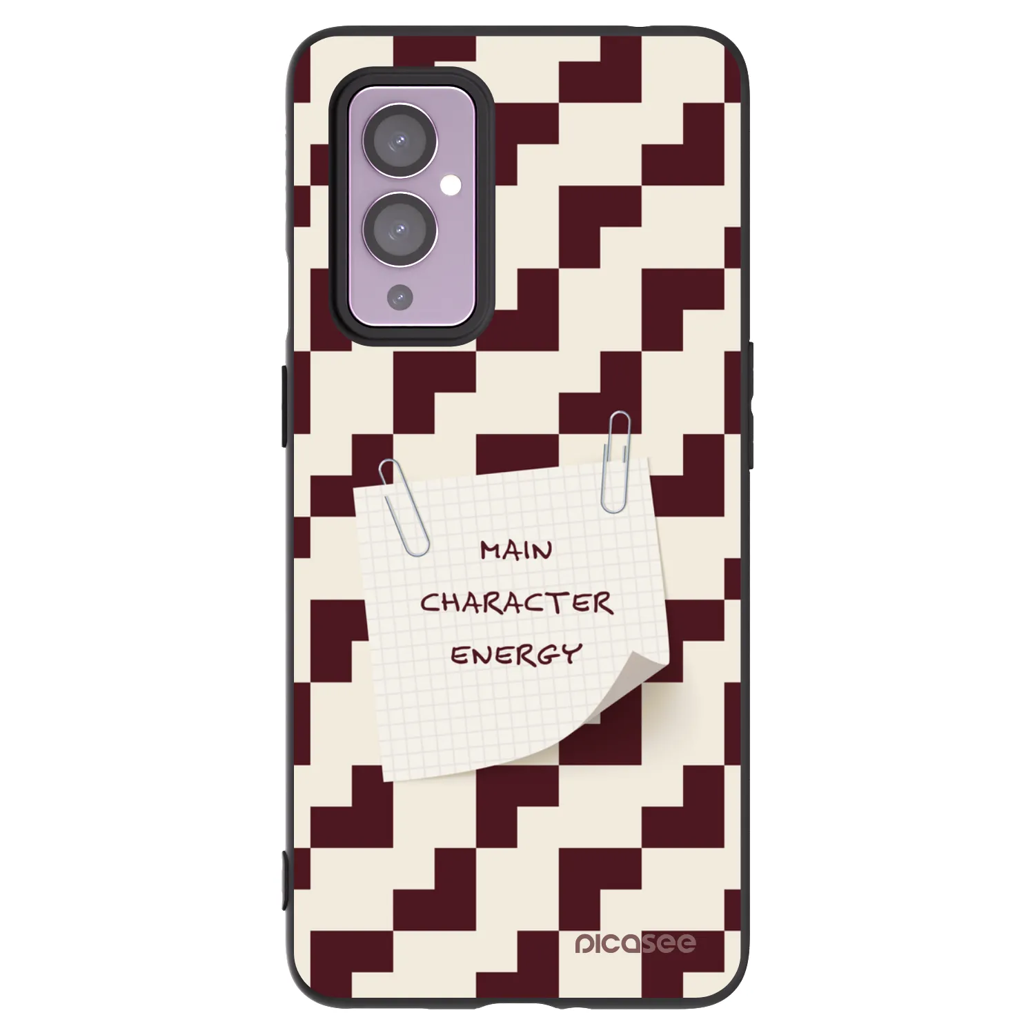 Picasee crna silikonska maskica za OnePlus 9 - Lead Role