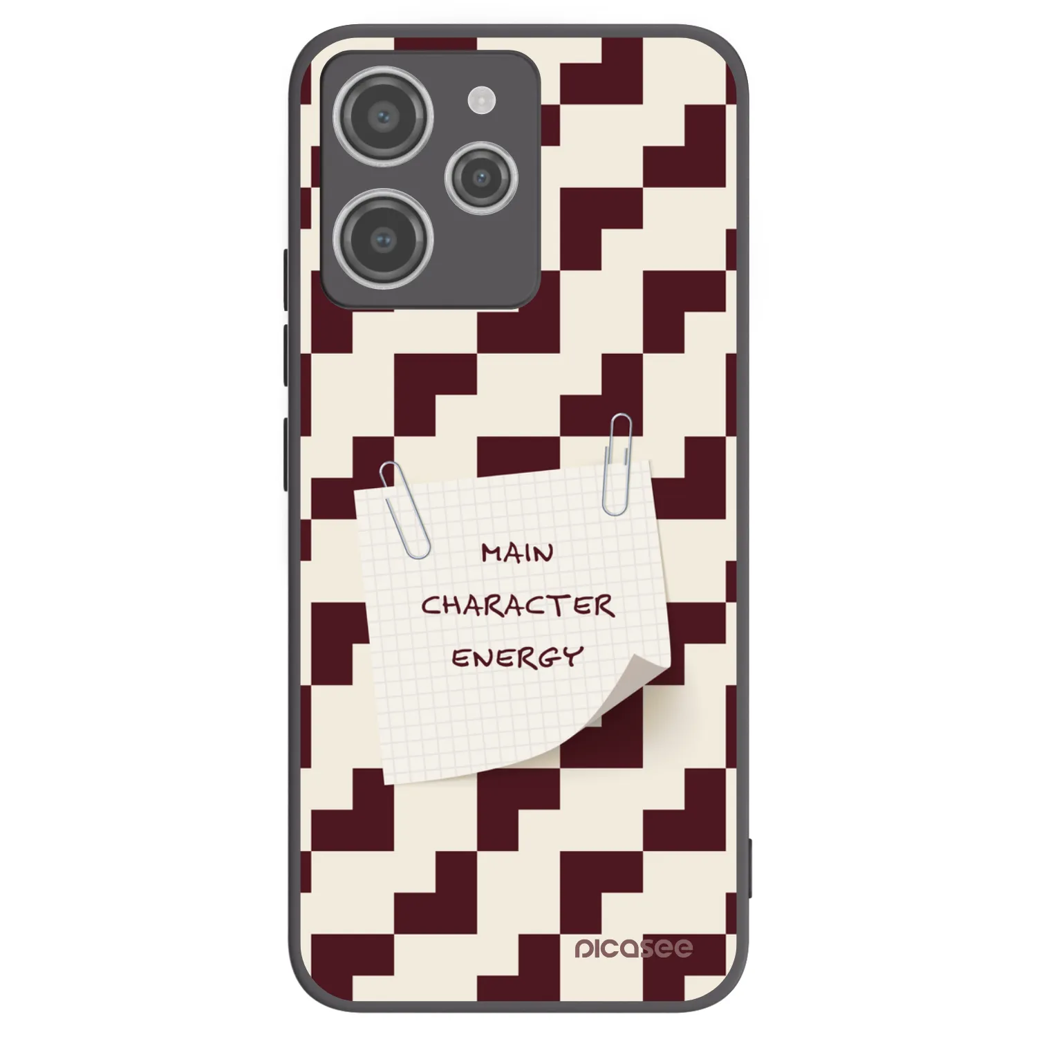 Picasee crna silikonska maskica za Xiaomi Redmi 12 4G - Lead Role