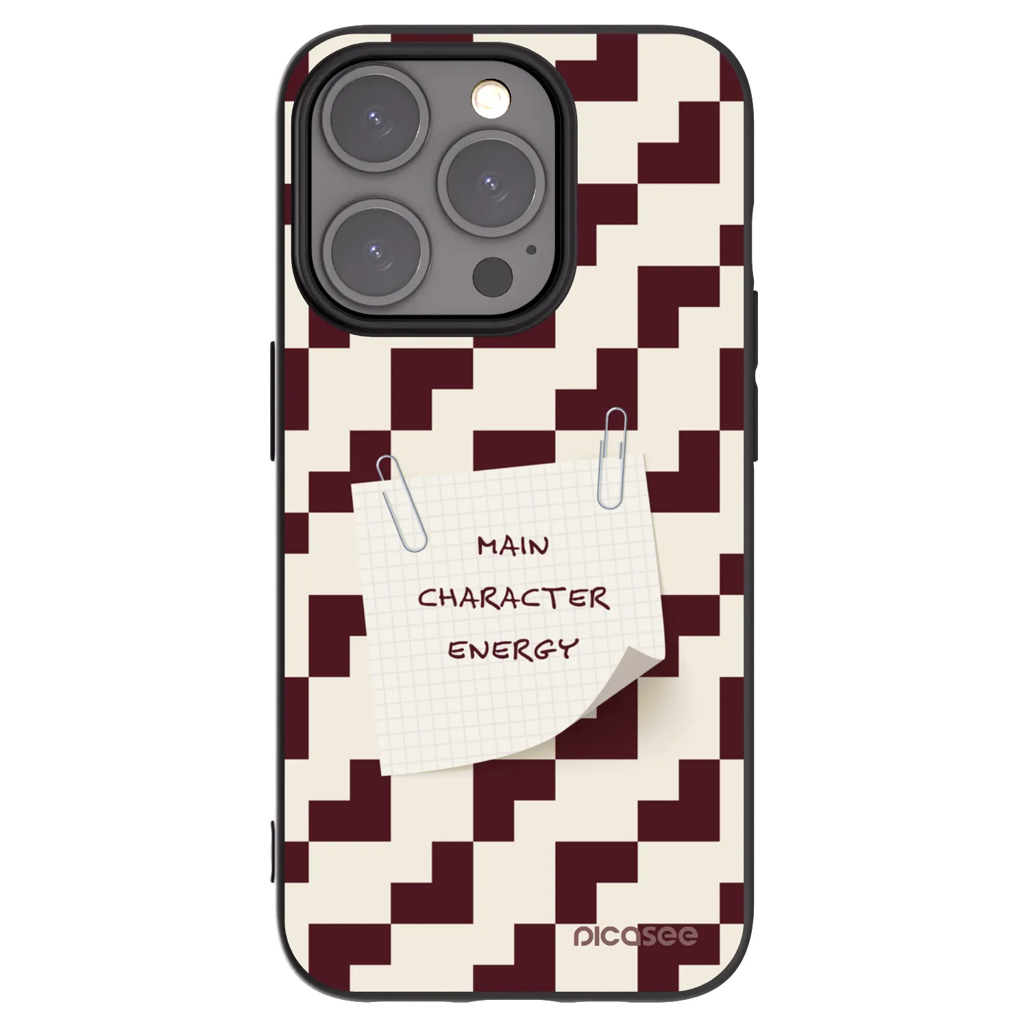 Picasee crna silikonska maskica za Apple iPhone 15 Pro - Lead Role