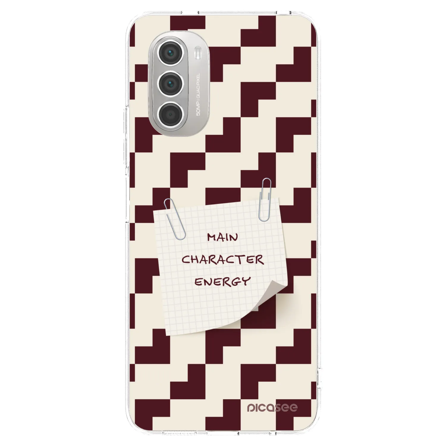 Picasee silikonska prozirna maskica za Motorola Moto G51 - Lead Role