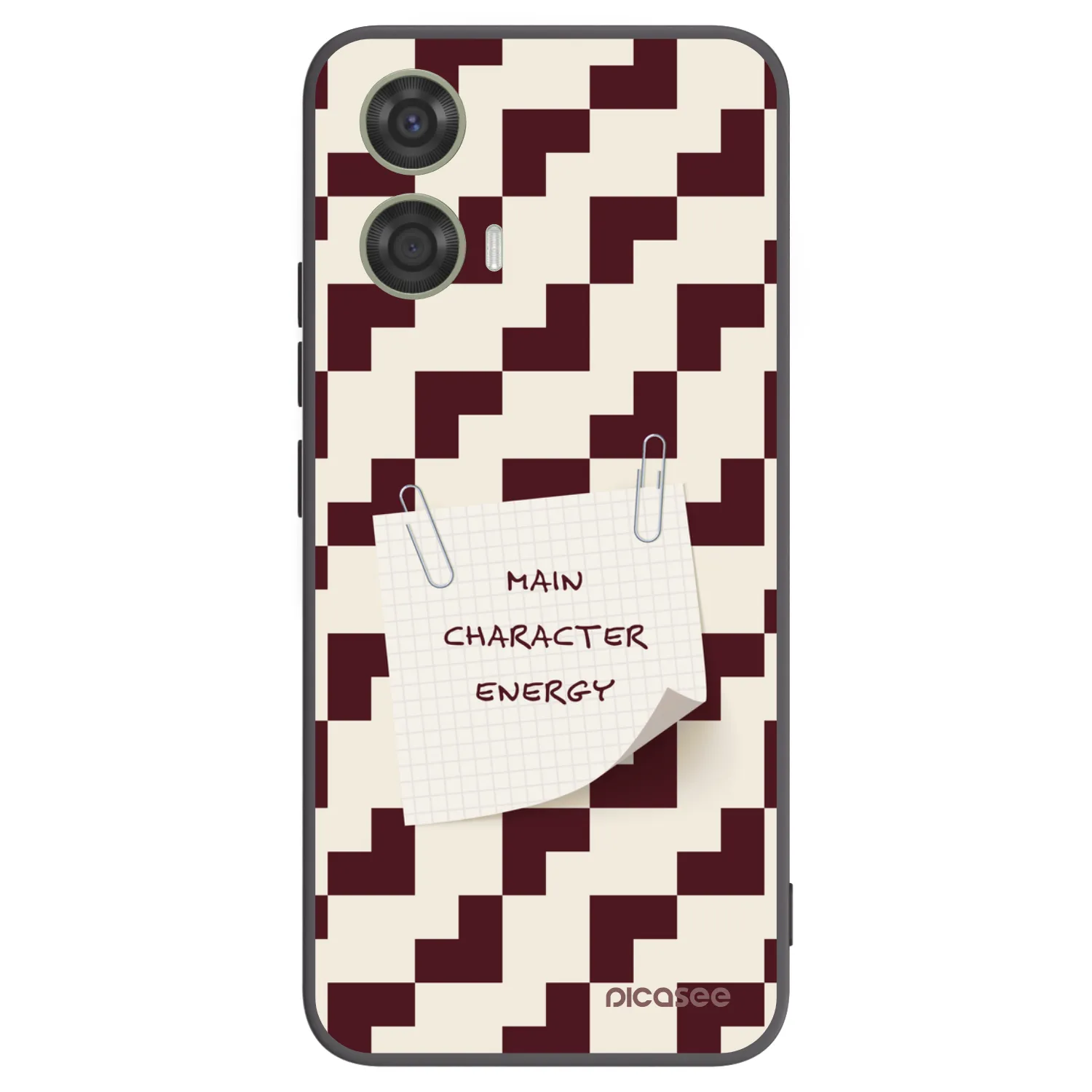 Picasee crna silikonska maskica za Motorola Moto G24 - Lead Role