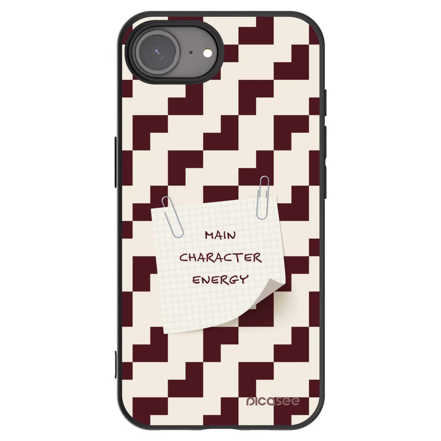 Picasee crna silikonska maskica za Apple iPhone 16e - Lead Role