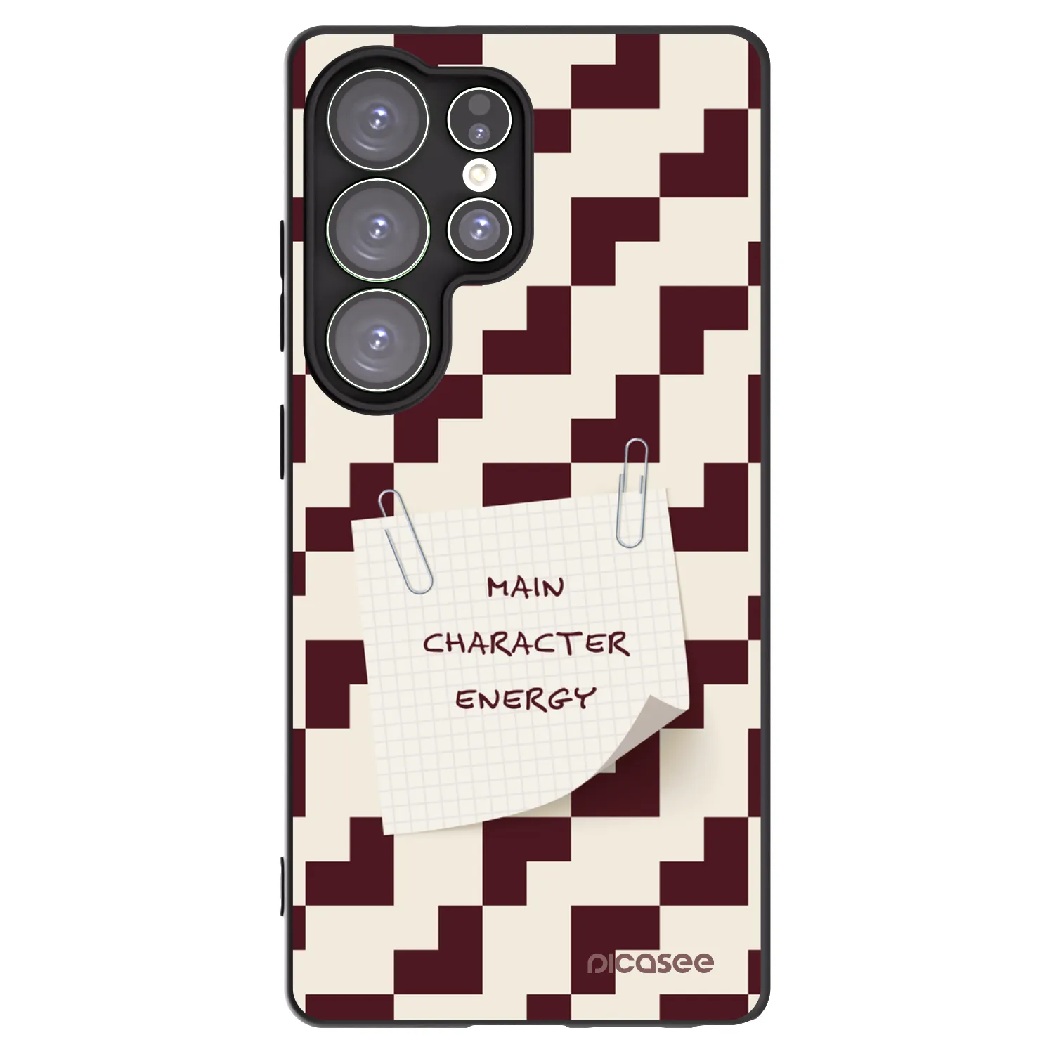 Picasee crna silikonska maskica za Samsung Galaxy S25 Ultra 5G - Lead Role