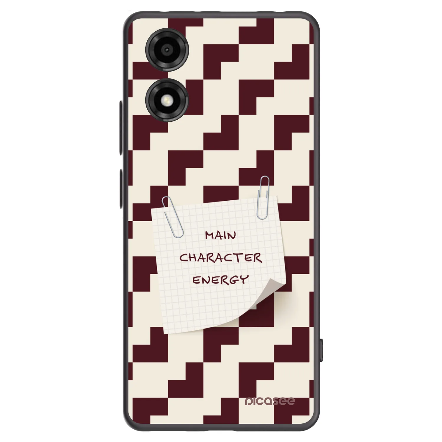 Picasee crna silikonska maskica za Motorola Moto E14 - Lead Role