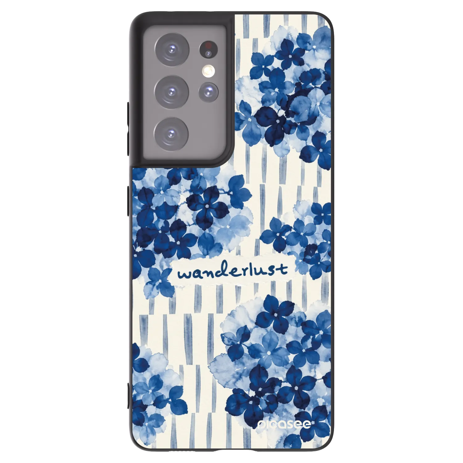 Picasee crna silikonska maskica za Samsung Galaxy S21 Ultra 5G G998B - Azorea