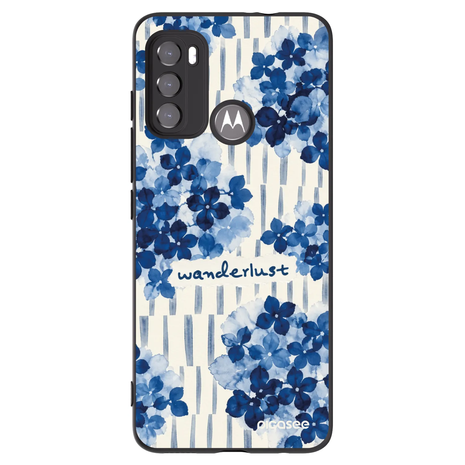 Picasee crna silikonska maskica za Motorola Moto G60 - Azorea