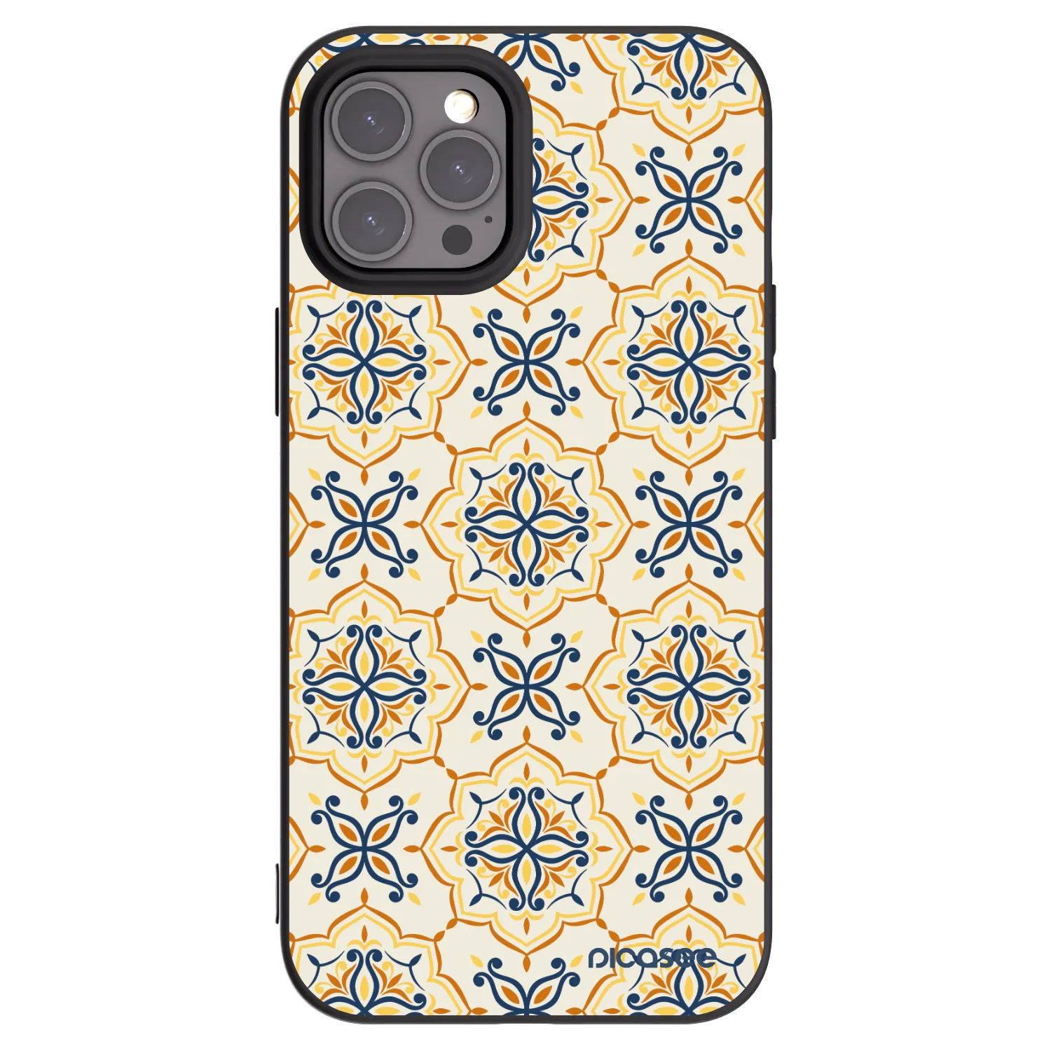 Picasee crna silikonska maskica za Apple iPhone 12 Pro Max - Majolica