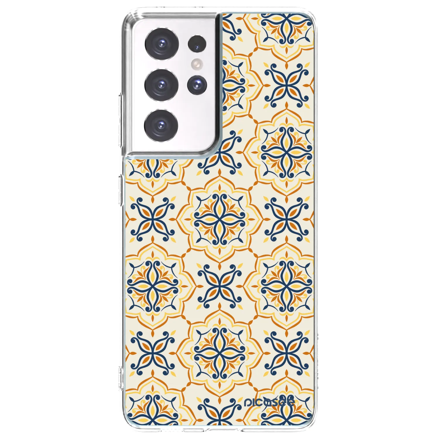 Picasee silikonska prozirna maskica za Samsung Galaxy S21 Ultra 5G G998B - Majolica