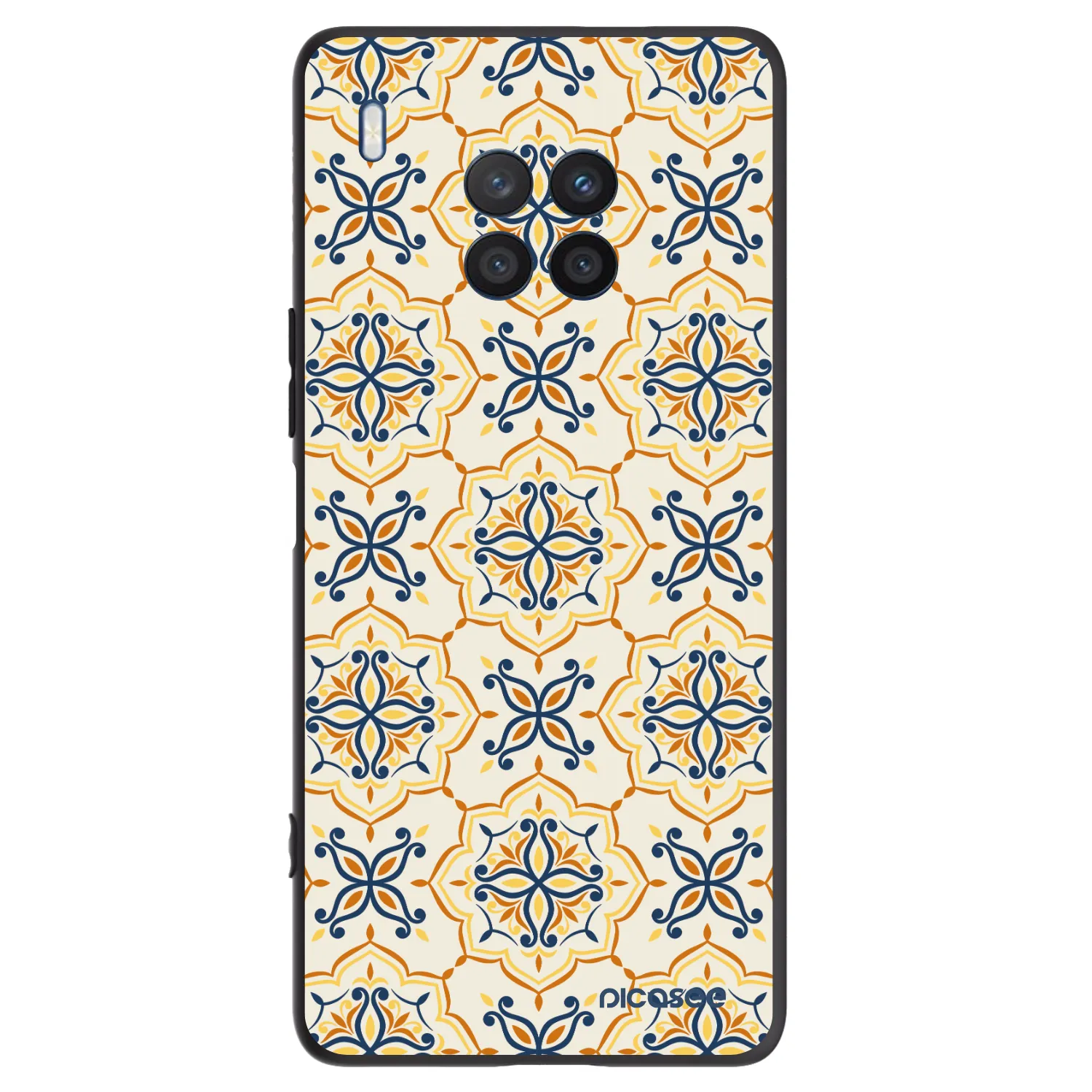 Picasee crna silikonska maskica za Honor 50 Lite - Majolica