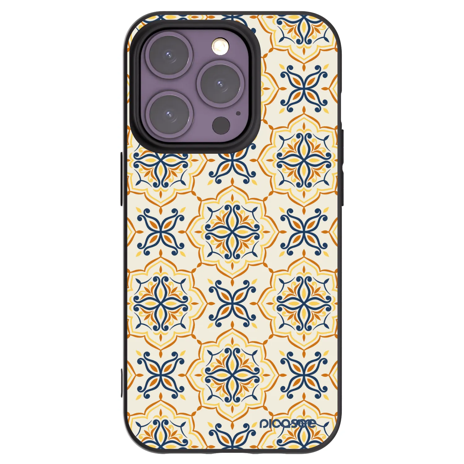 Picasee crna silikonska maskica za Apple iPhone 14 Pro - Majolica