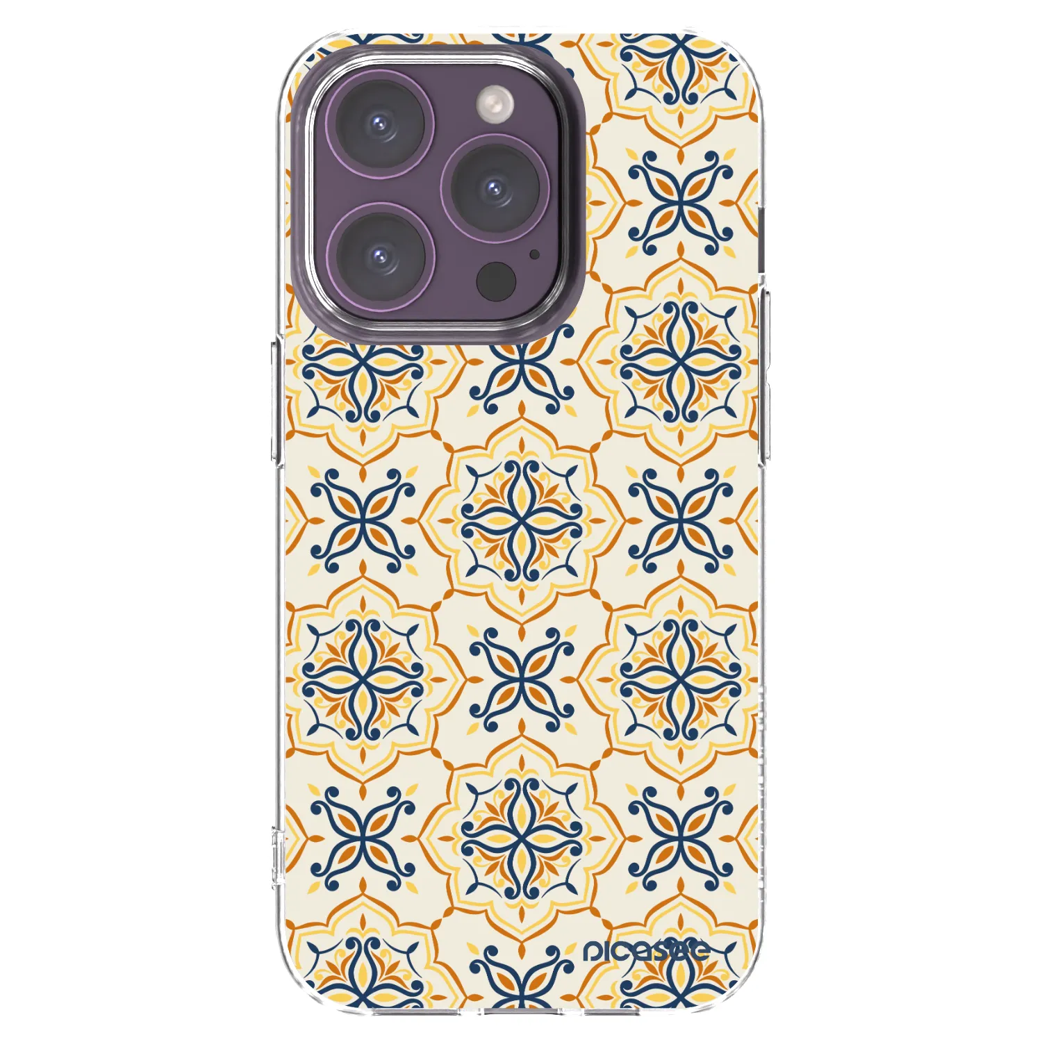 Picasee silikonska prozirna maskica za Apple iPhone 14 Pro - Majolica