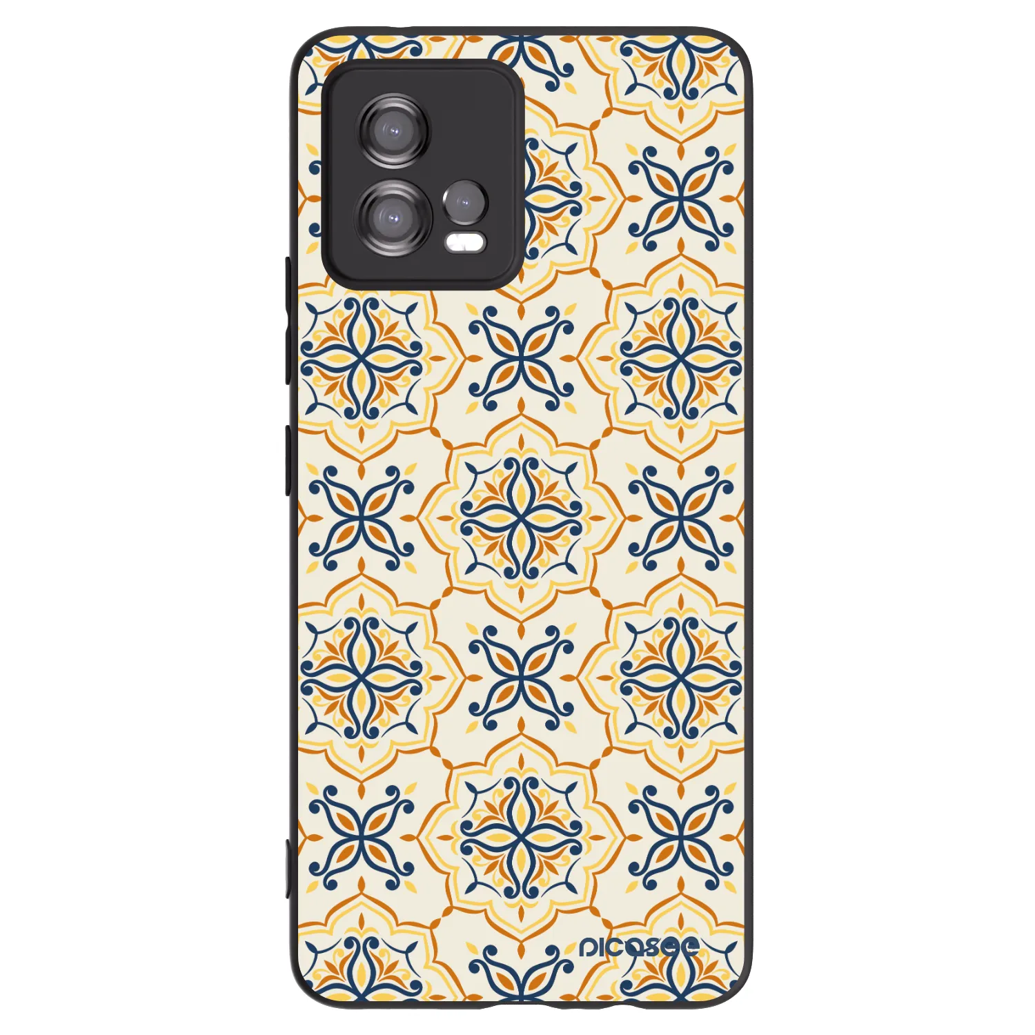 Picasee crna silikonska maskica za Motorola Moto G72 - Majolica