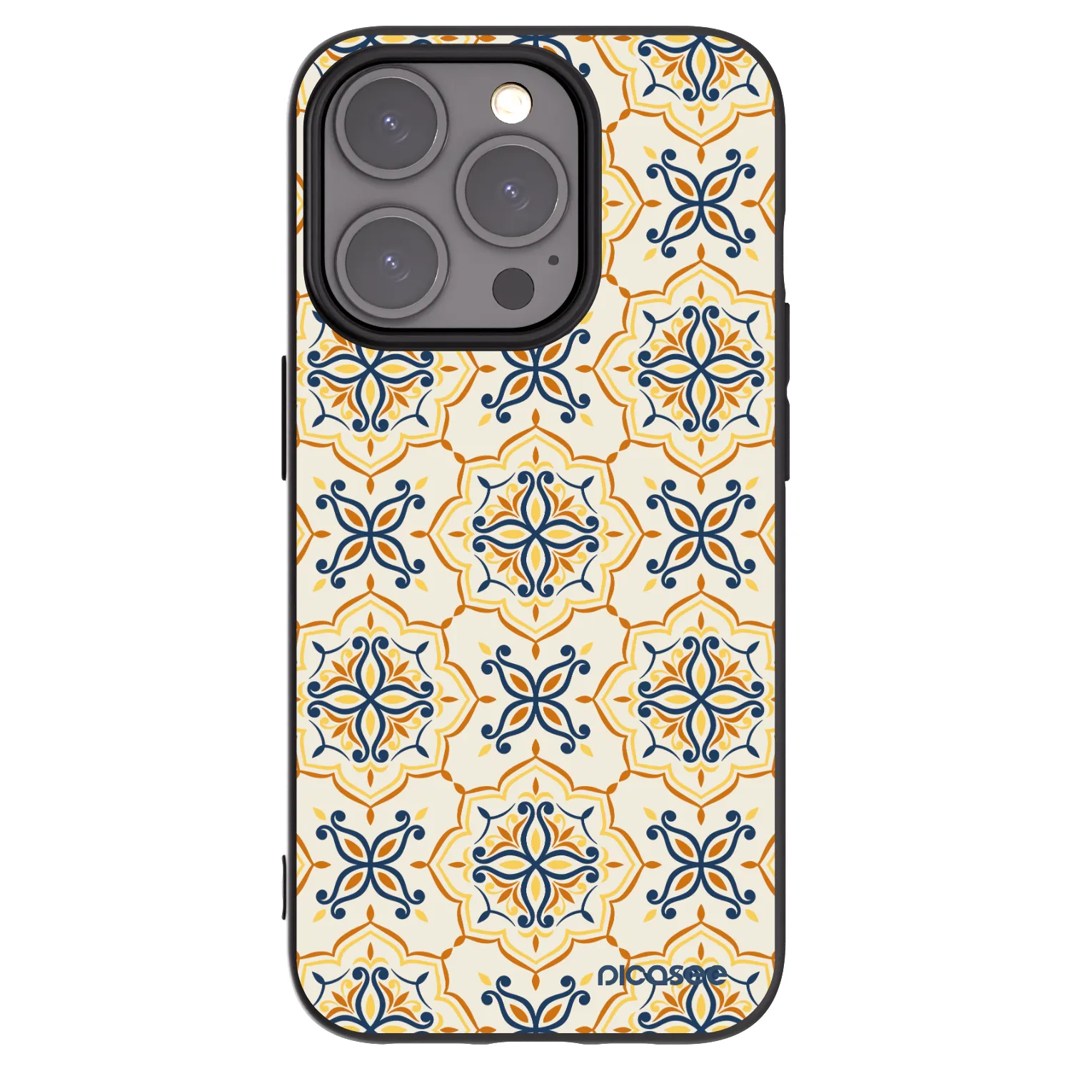 Picasee crna silikonska maskica za Apple iPhone 15 Pro - Majolica