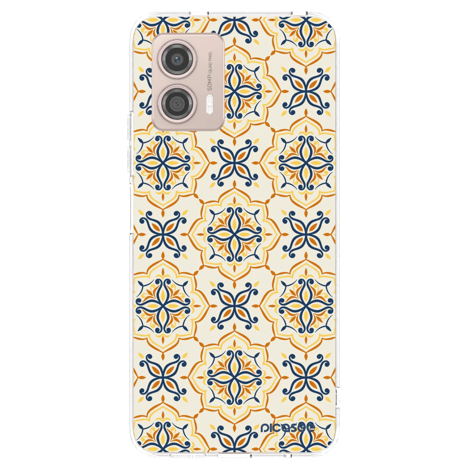 Picasee silikonska prozirna maskica za Motorola Moto G53 5G - Majolica