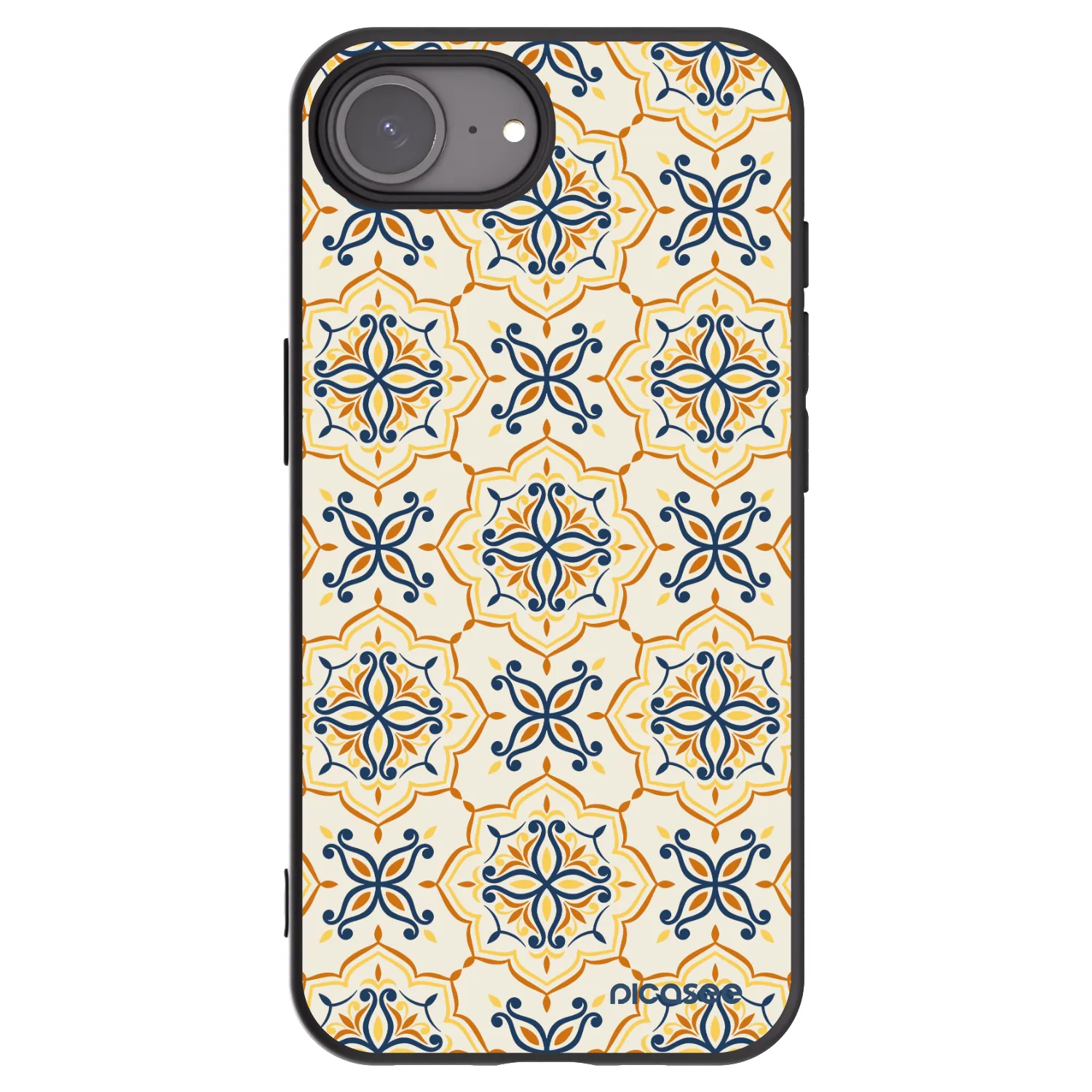 Picasee crna silikonska maskica za Apple iPhone 16e - Majolica