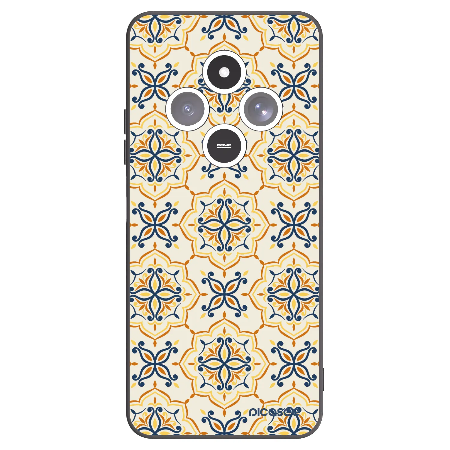 Picasee crna silikonska maskica za Xiaomi Redmi 14C - Majolica