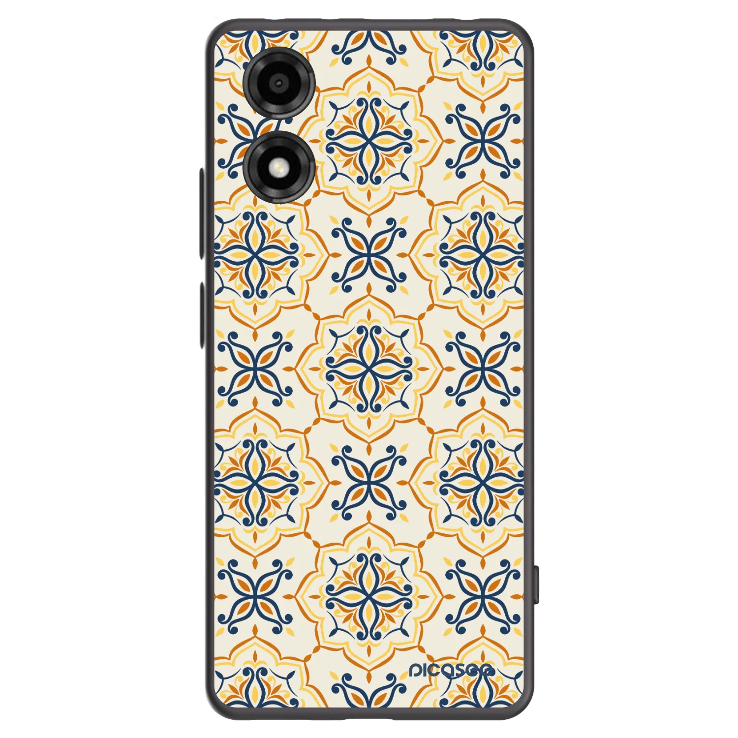 Picasee crna silikonska maskica za Motorola Moto E14 - Majolica