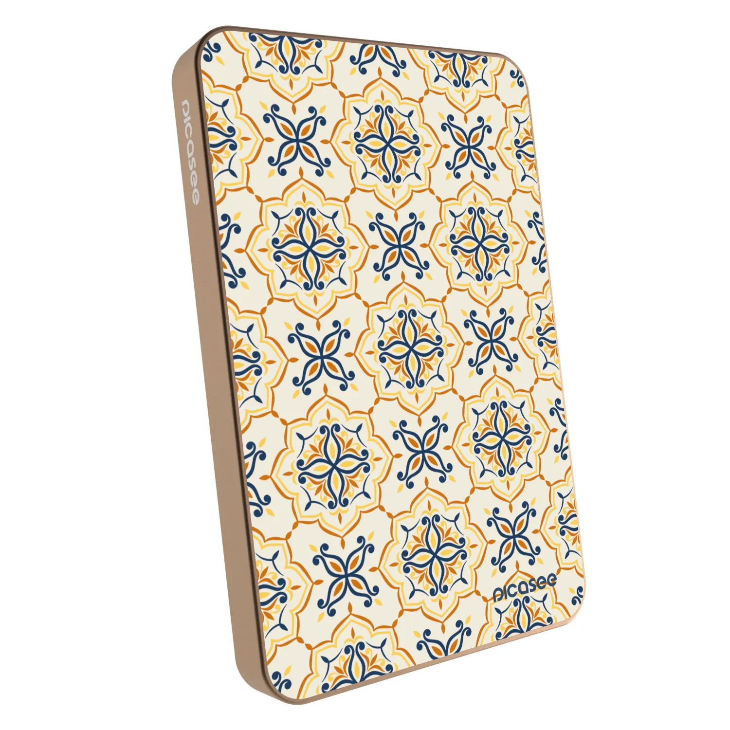 Picasee Prijenosni punjač s MagSafe 5 000 mAh Zlatni - Majolica