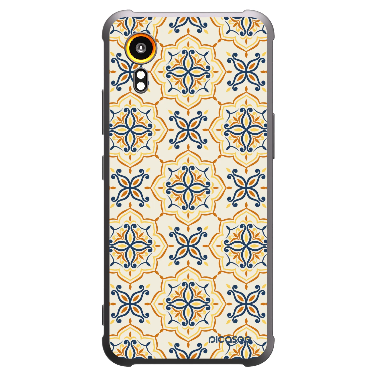 Picasee crna silikonska maskica za Samsung Galaxy XCover 7 - Majolica