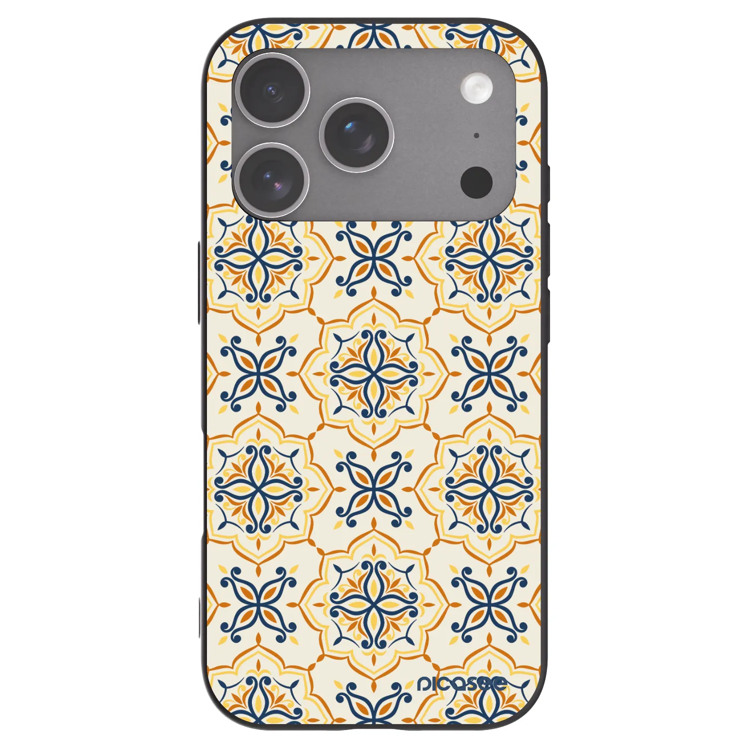 Picasee crna silikonska maskica za Apple iPhone 18 Pro - Majolica