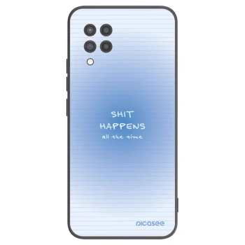 Picasee crna silikonska maskica za Samsung Galaxy A42 A426B - Oops Memo