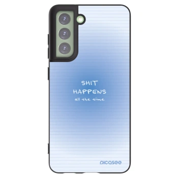 Picasee crna silikonska maskica za Samsung Galaxy S21 FE 5G - Oops Memo