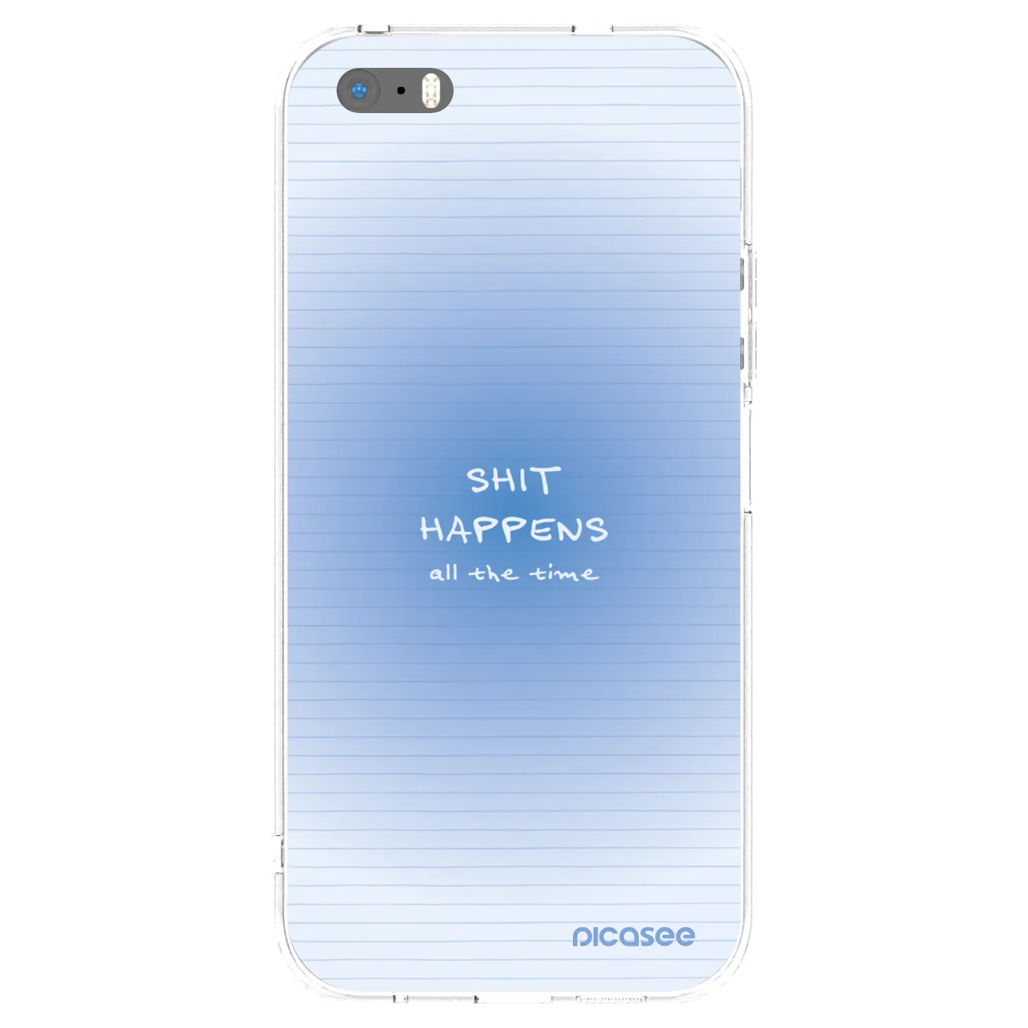 Picasee silikonska prozirna maskica za Apple iPhone 5/5S/SE - Oops Memo