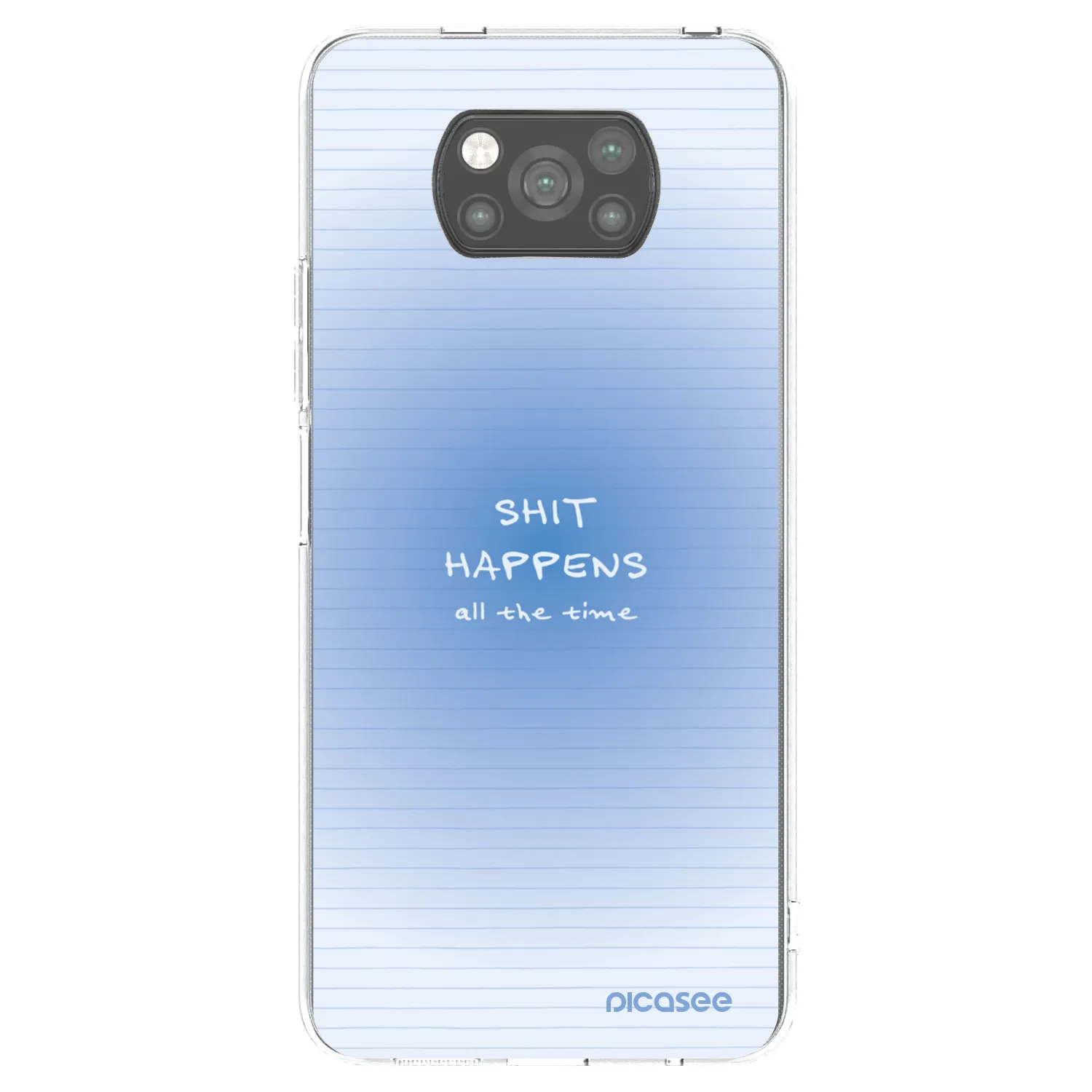 Picasee crna silikonska maskica za Xiaomi Poco X3 - Oops Memo