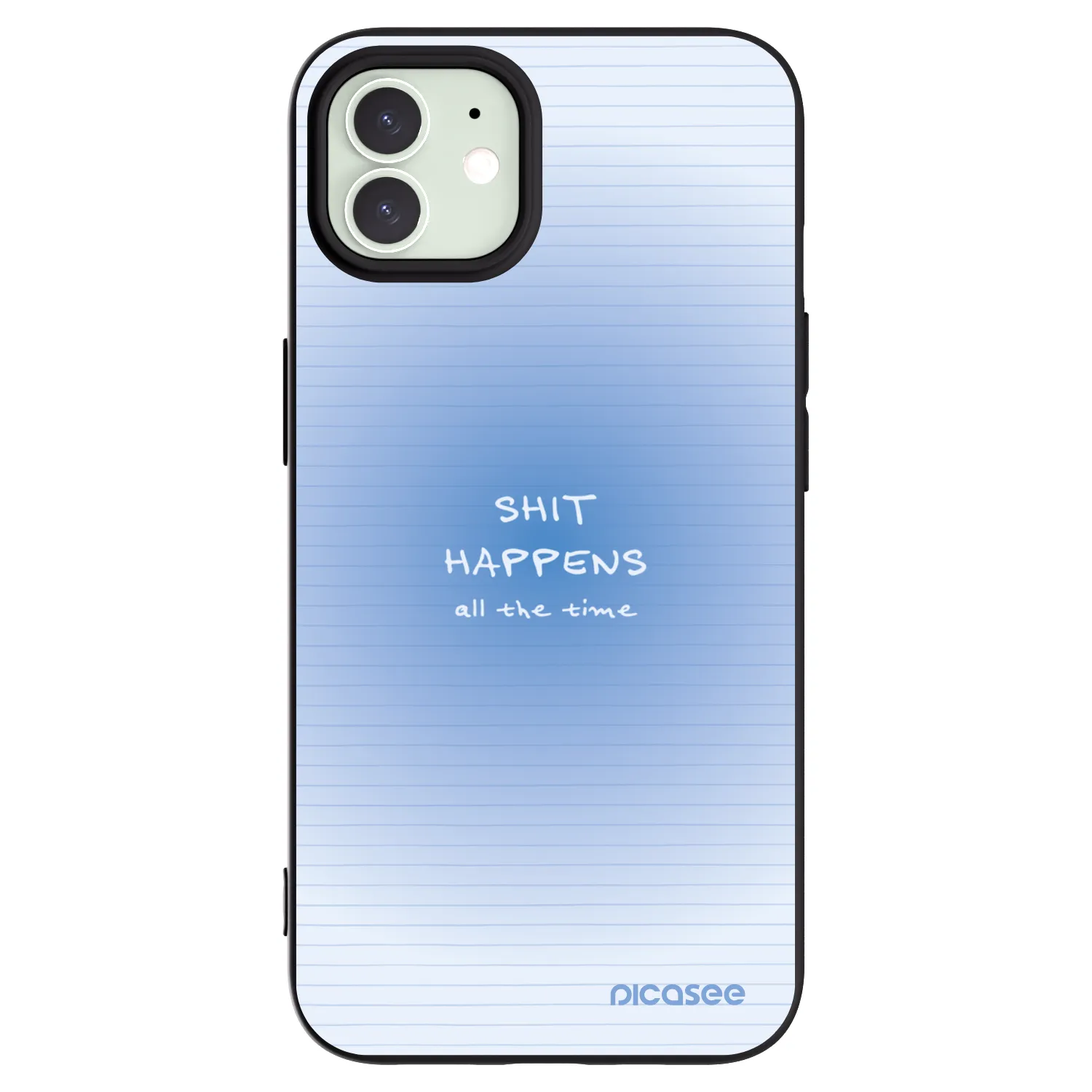 Picasee crna silikonska maskica za Apple iPhone 12 - Oops Memo