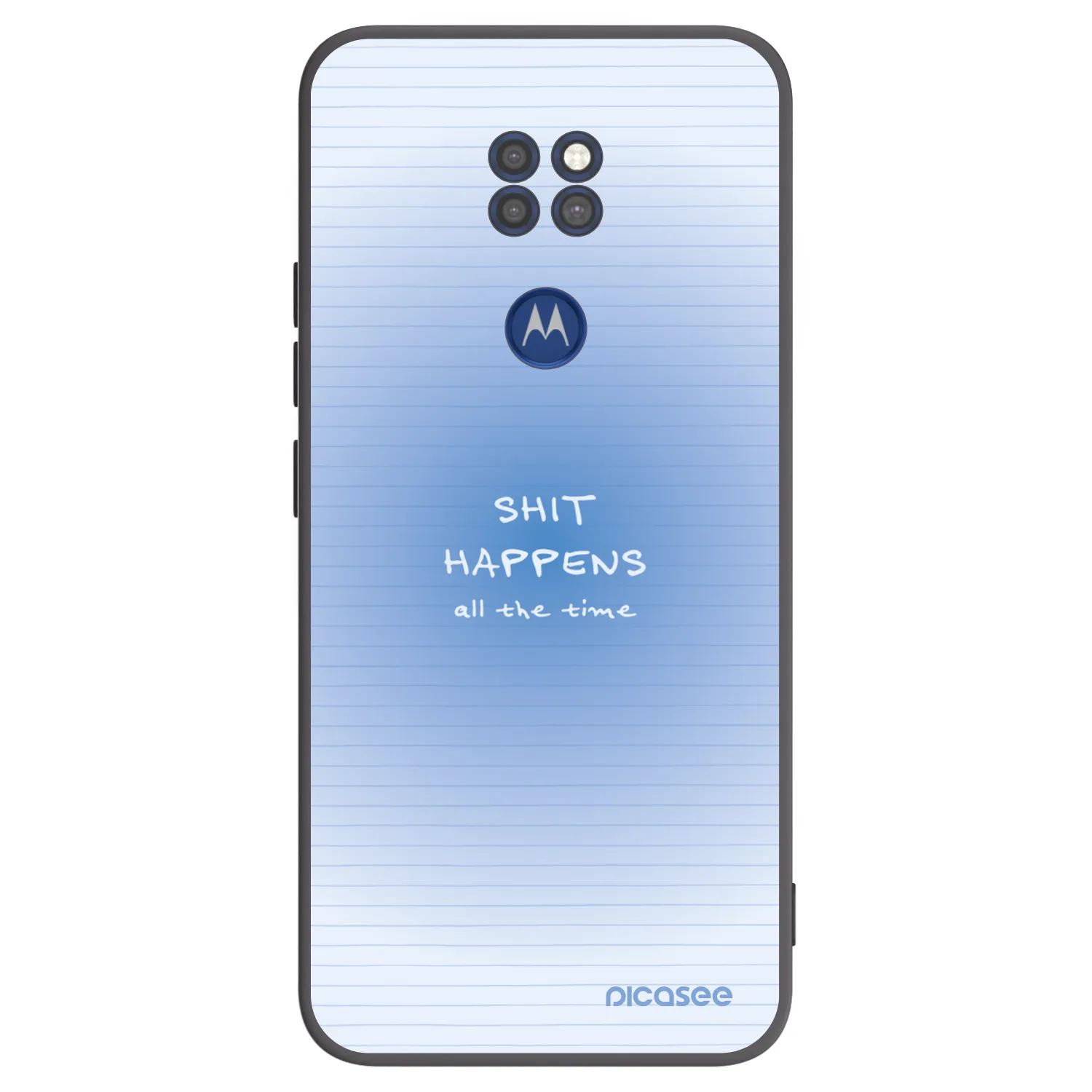 Picasee crna silikonska maskica za Motorola Moto G9 Play - Oops Memo