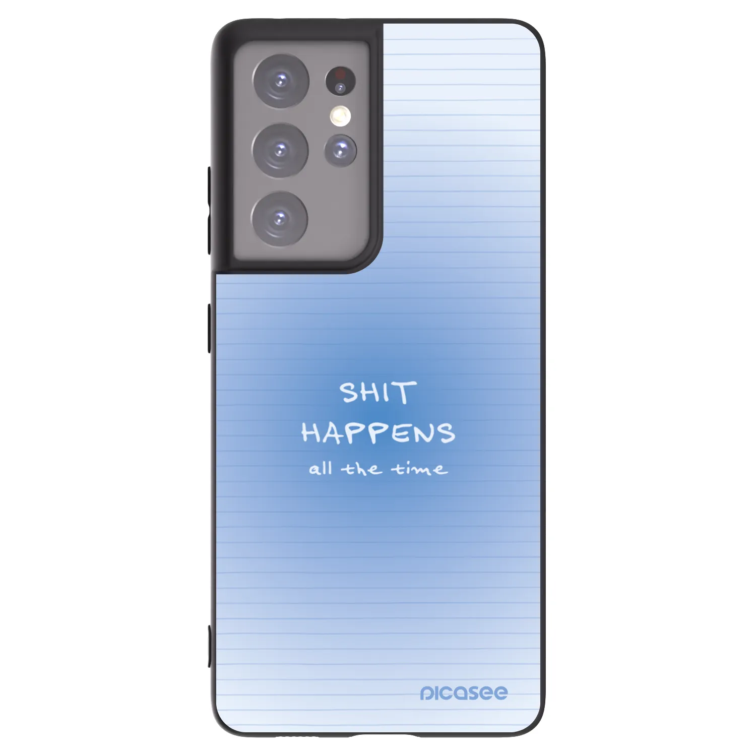 Picasee crna silikonska maskica za Samsung Galaxy S21 Ultra 5G G998B - Oops Memo