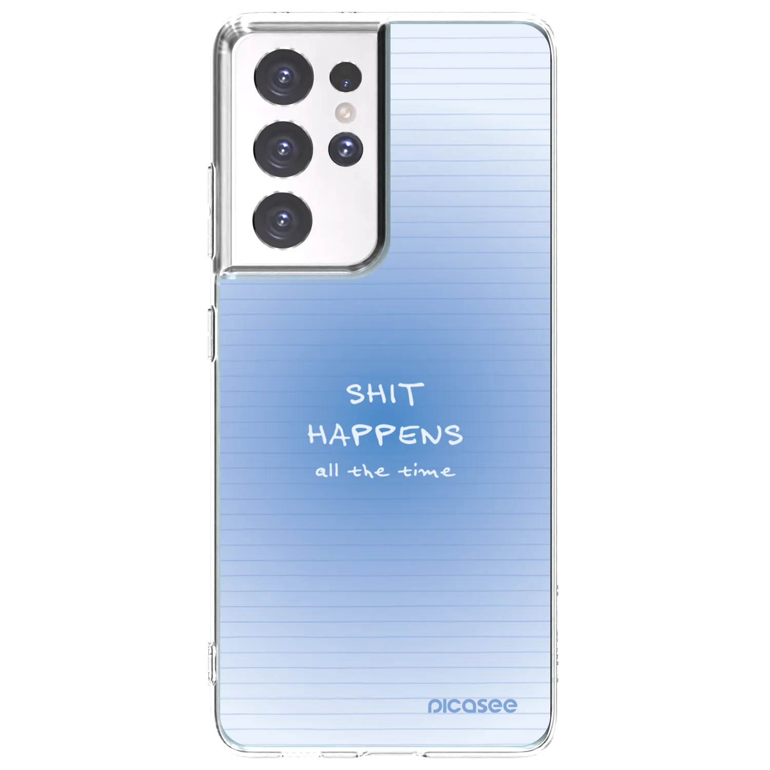 Picasee silikonska prozirna maskica za Samsung Galaxy S21 Ultra 5G G998B - Oops Memo