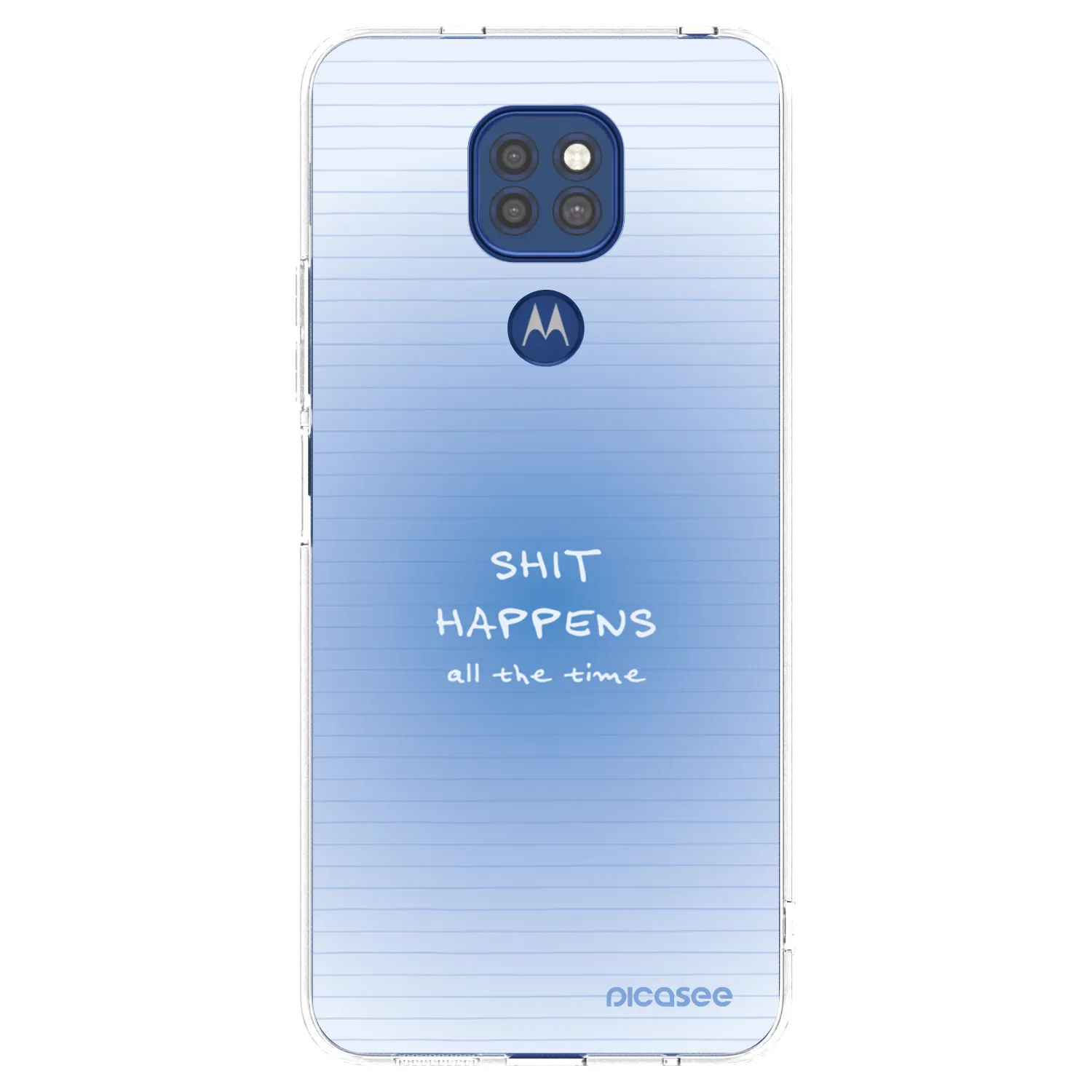 Picasee silikonska prozirna maskica za Motorola Moto G9 Play - Oops Memo