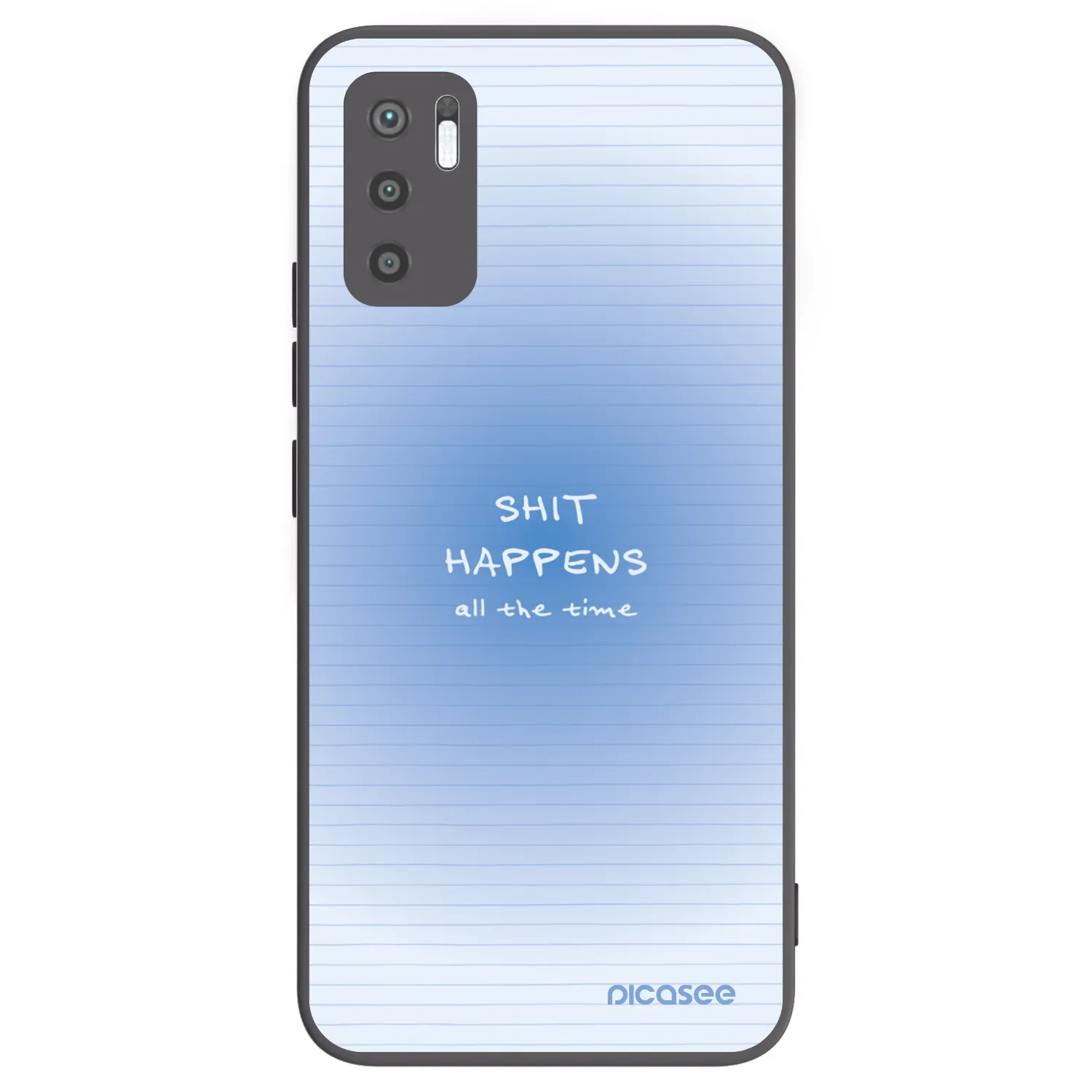 Picasee crna silikonska maskica za Xiaomi Redmi Note 10 5G - Oops Memo