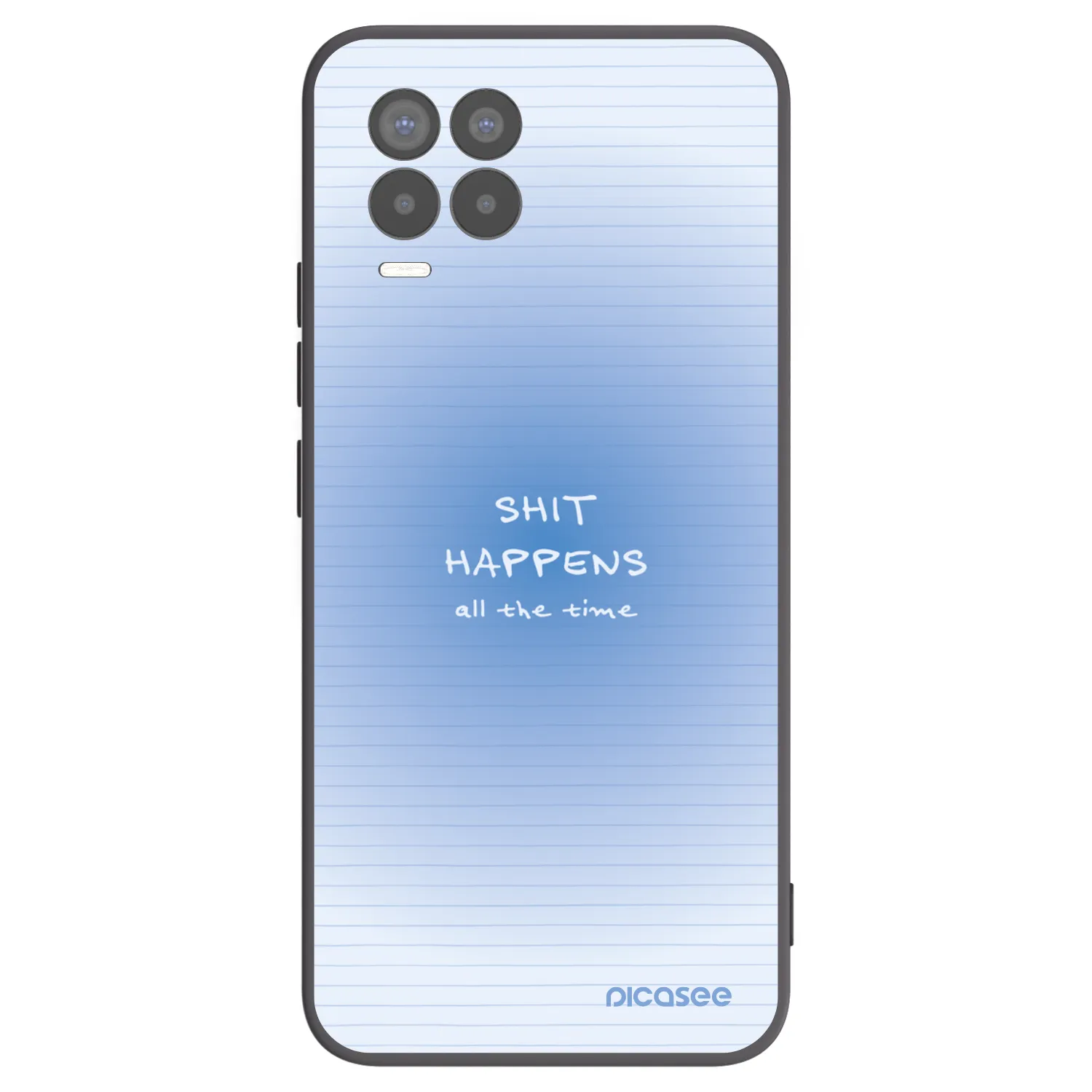 Picasee crna silikonska maskica za Realme 8 4G - Oops Memo