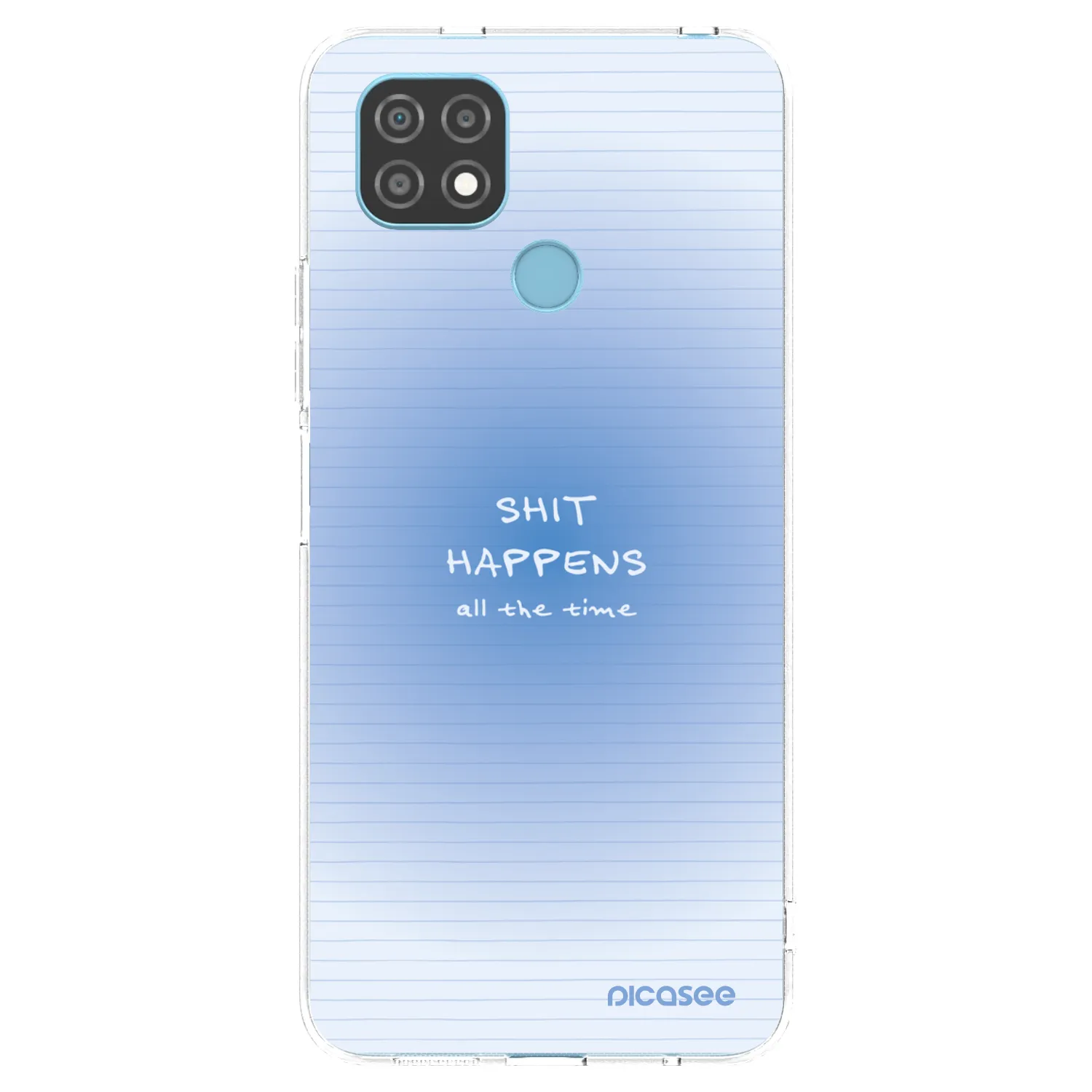 Picasee silikonska prozirna maskica za Realme C21 - Oops Memo