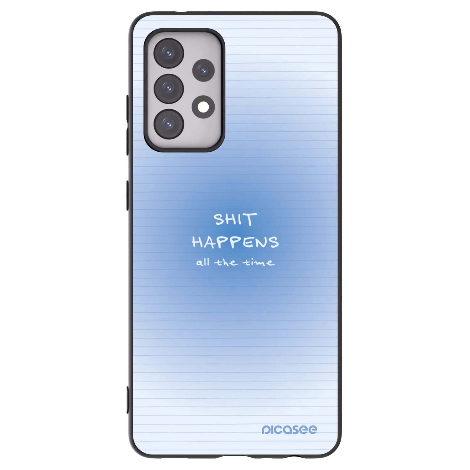 Picasee crna silikonska maskica za Samsung Galaxy A52s 5G A528B - Oops Memo