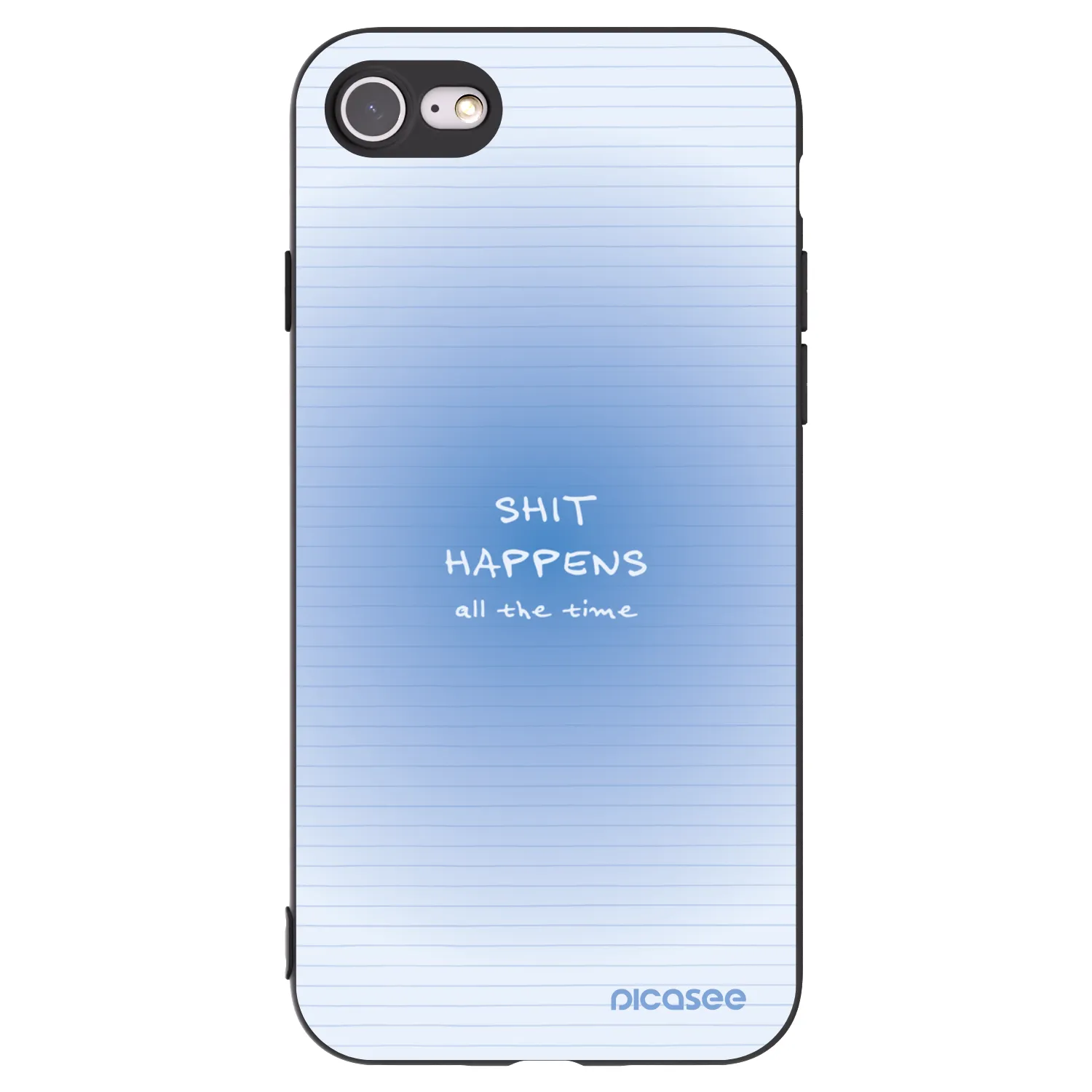 Picasee crna silikonska maskica za Apple iPhone SE 2022 - Oops Memo